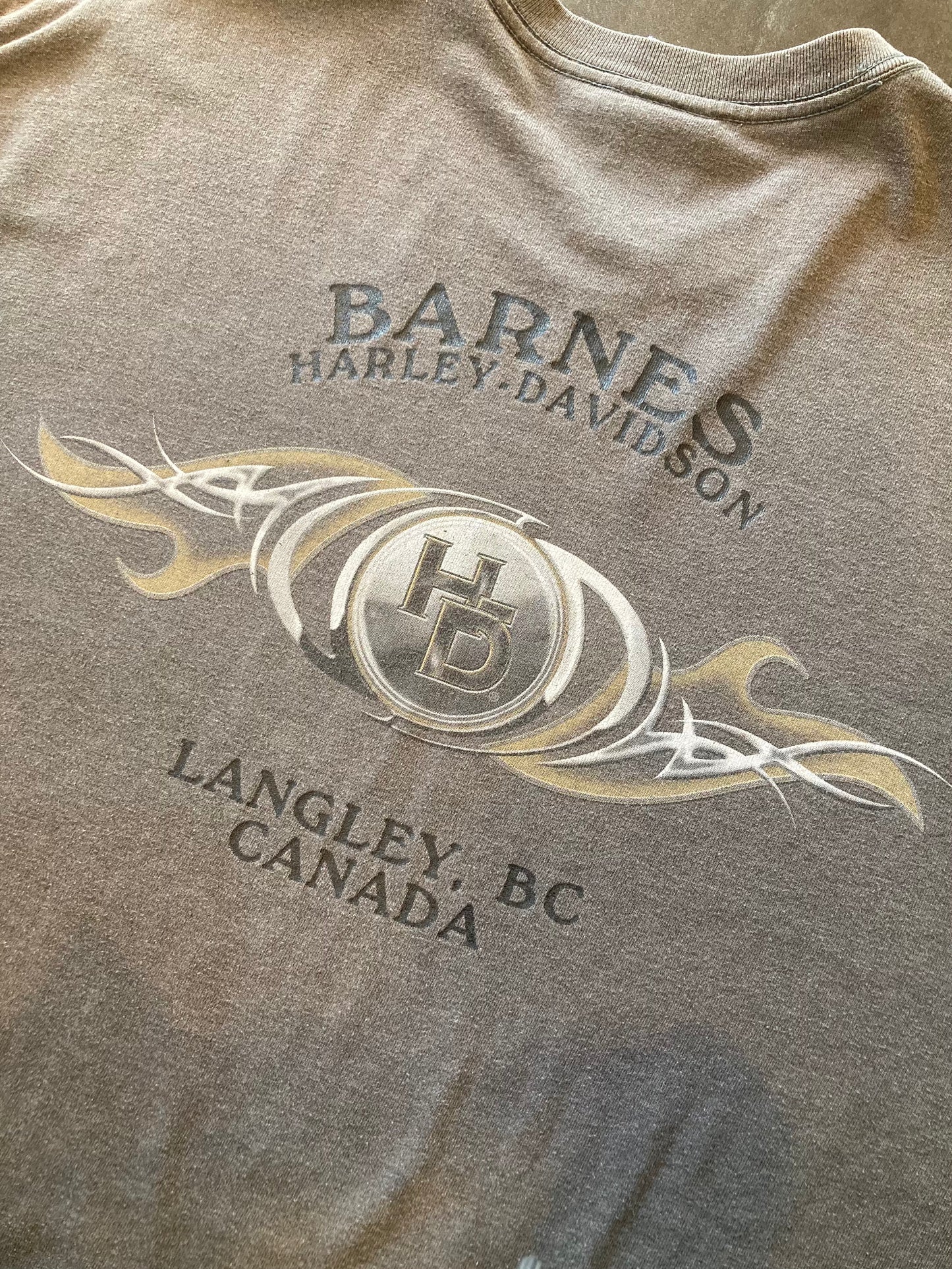 HARLEY-DAVIDSON print-T 00's~ made in USA