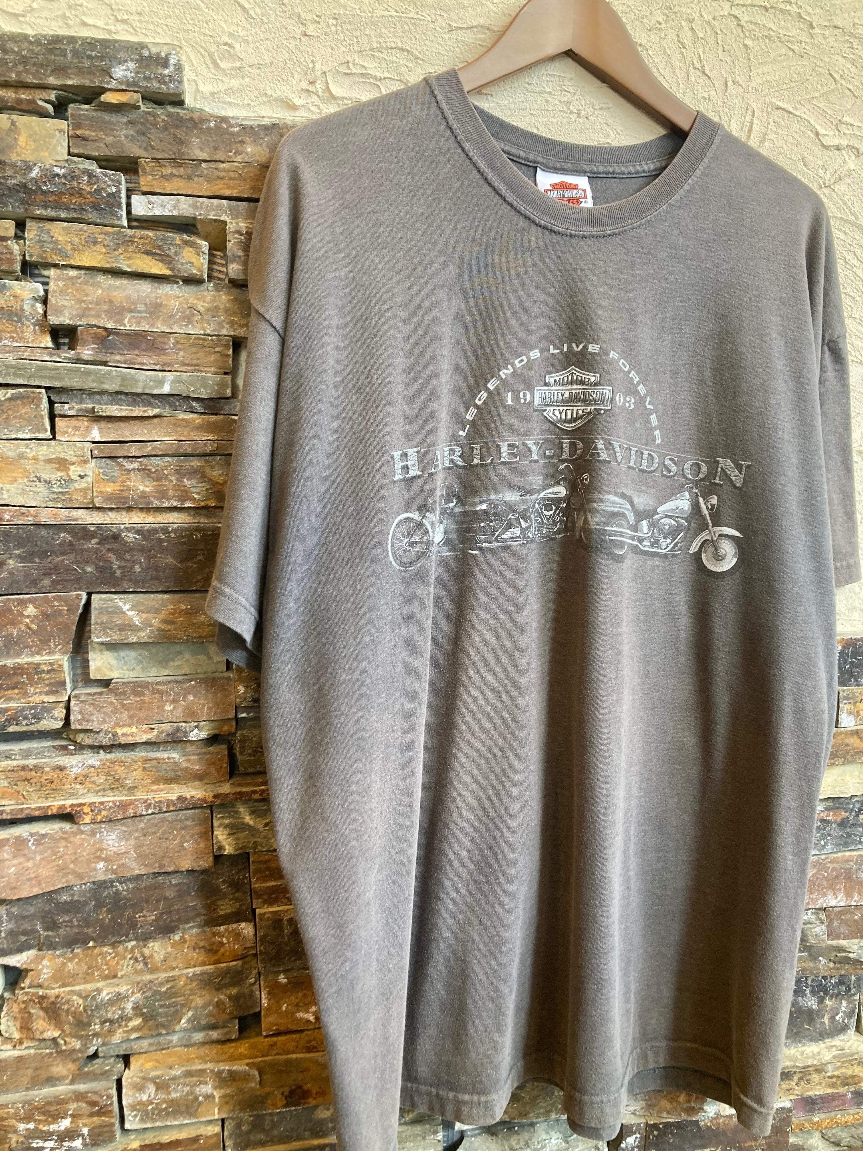 HARLEY-DAVIDSON print-T 00's~ made in USA