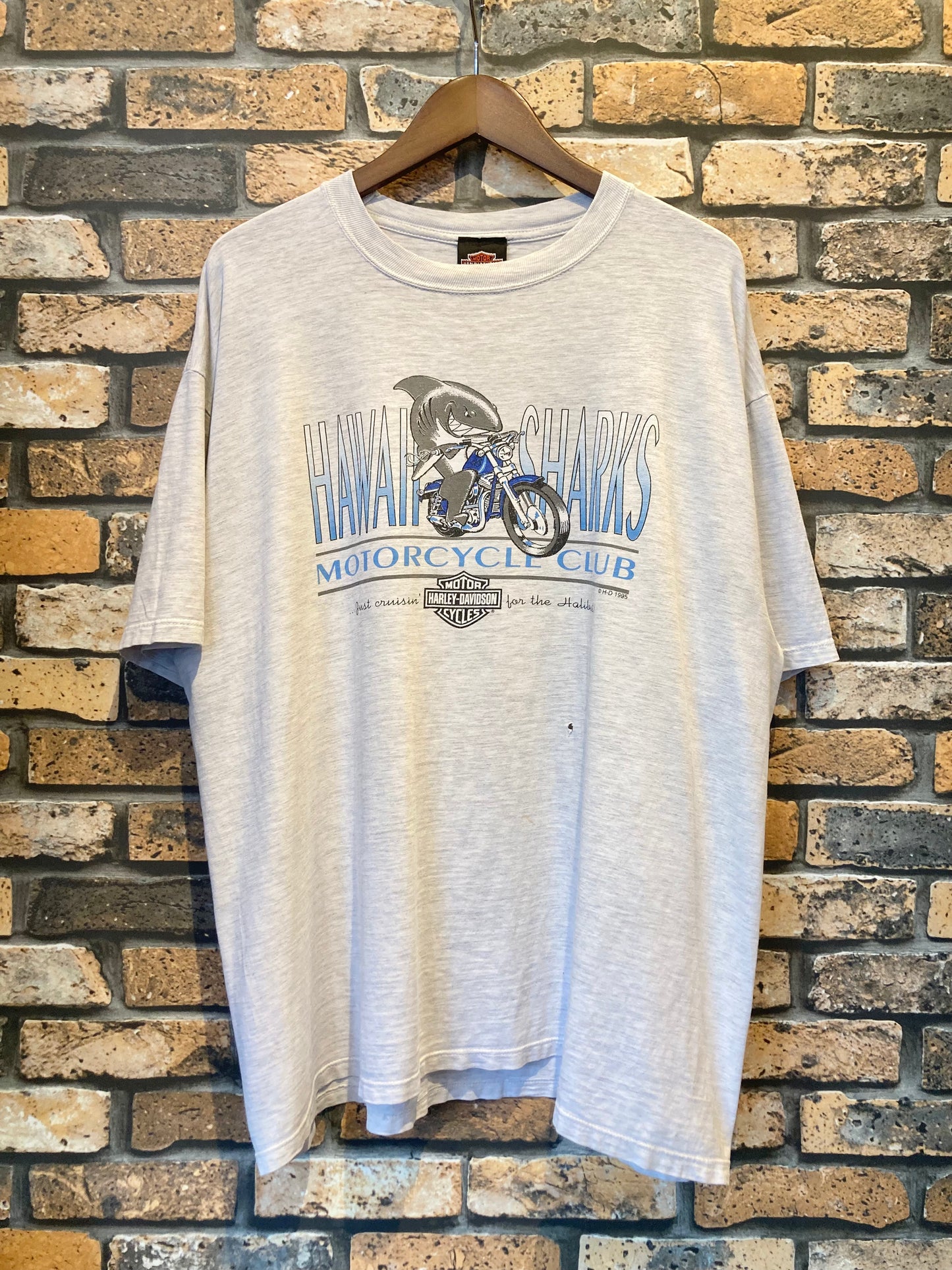 HARLEY-DAVIDSON print-T 90's~ made in USA