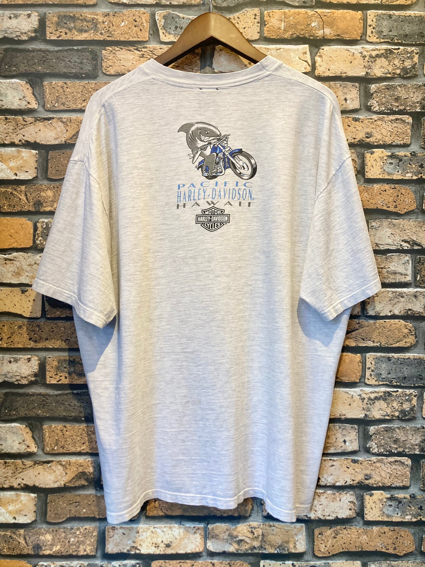 HARLEY-DAVIDSON print-T 90's~ made in USA