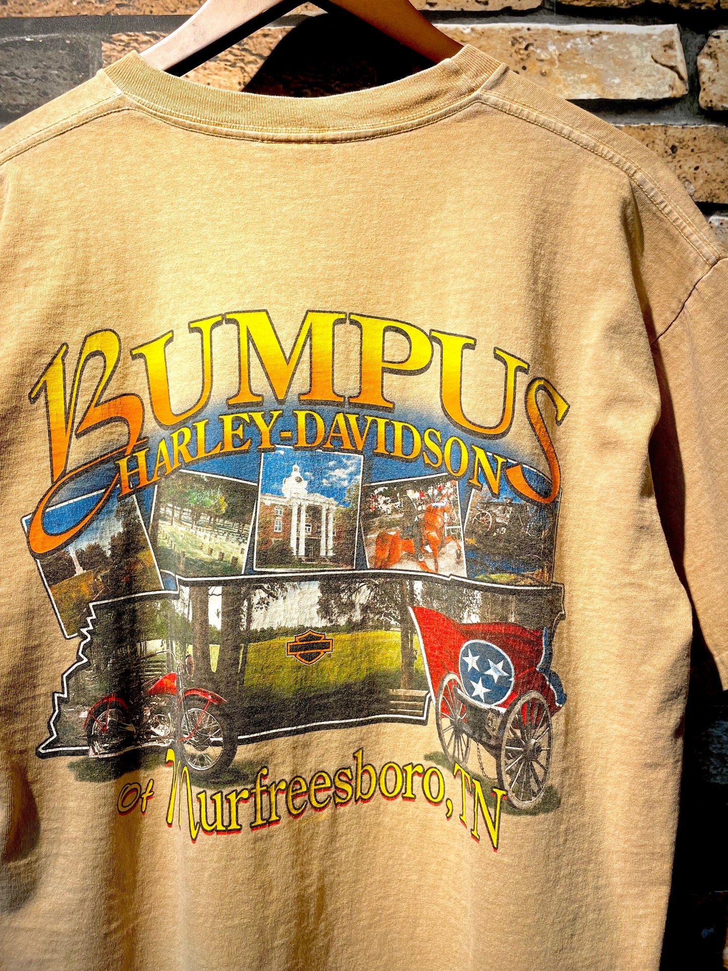 HARLEY-DAVIDSON print-T 00's~ made in USA