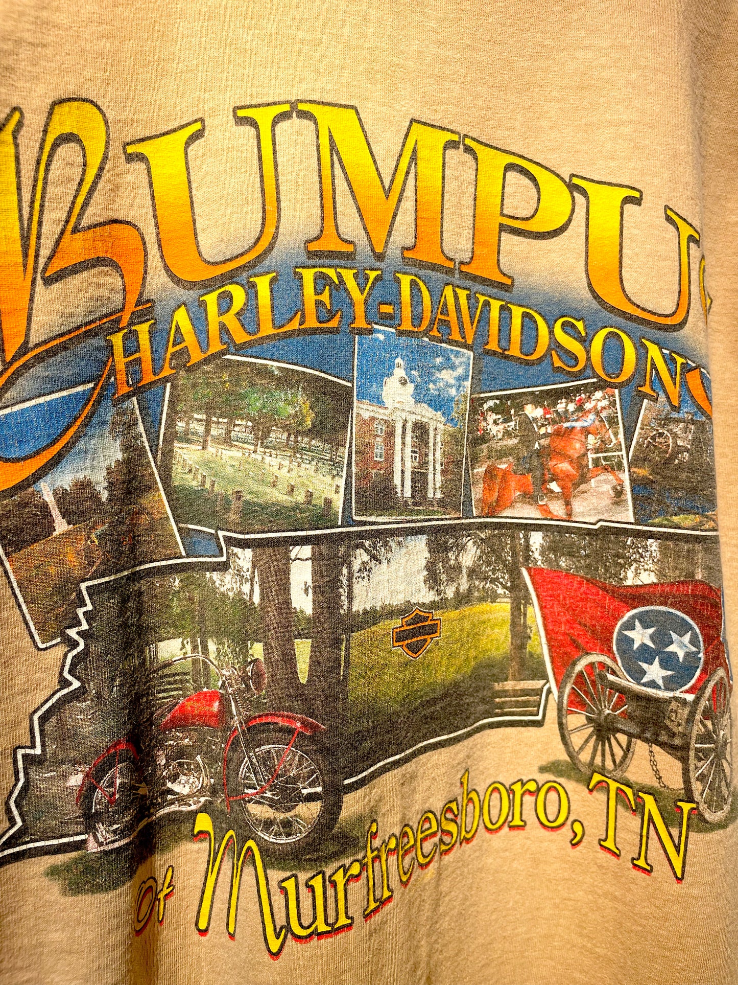 HARLEY-DAVIDSON print-T 00's~ made in USA