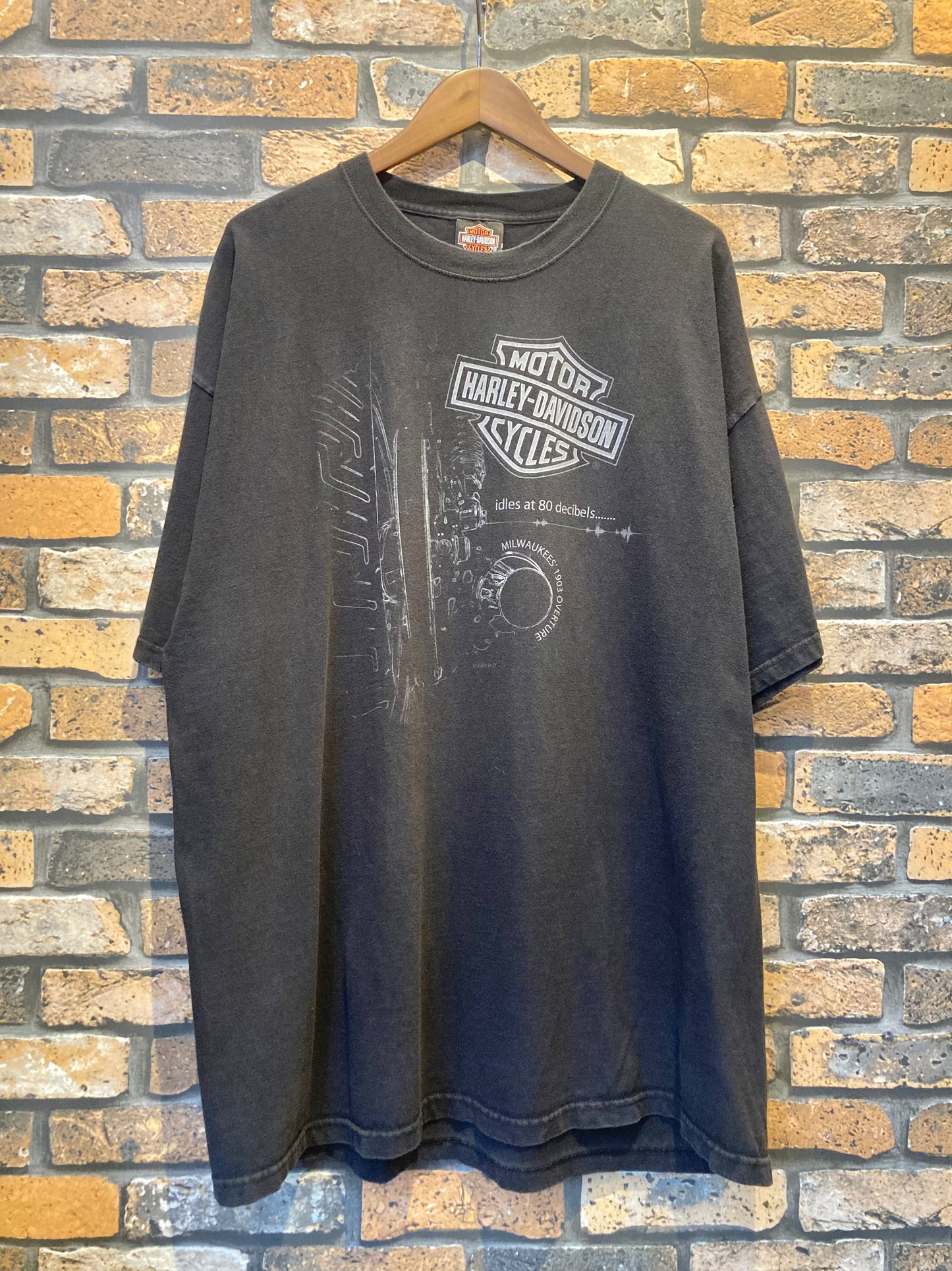 HARLEY-DAVIDSON print-T 00's~ made in USA