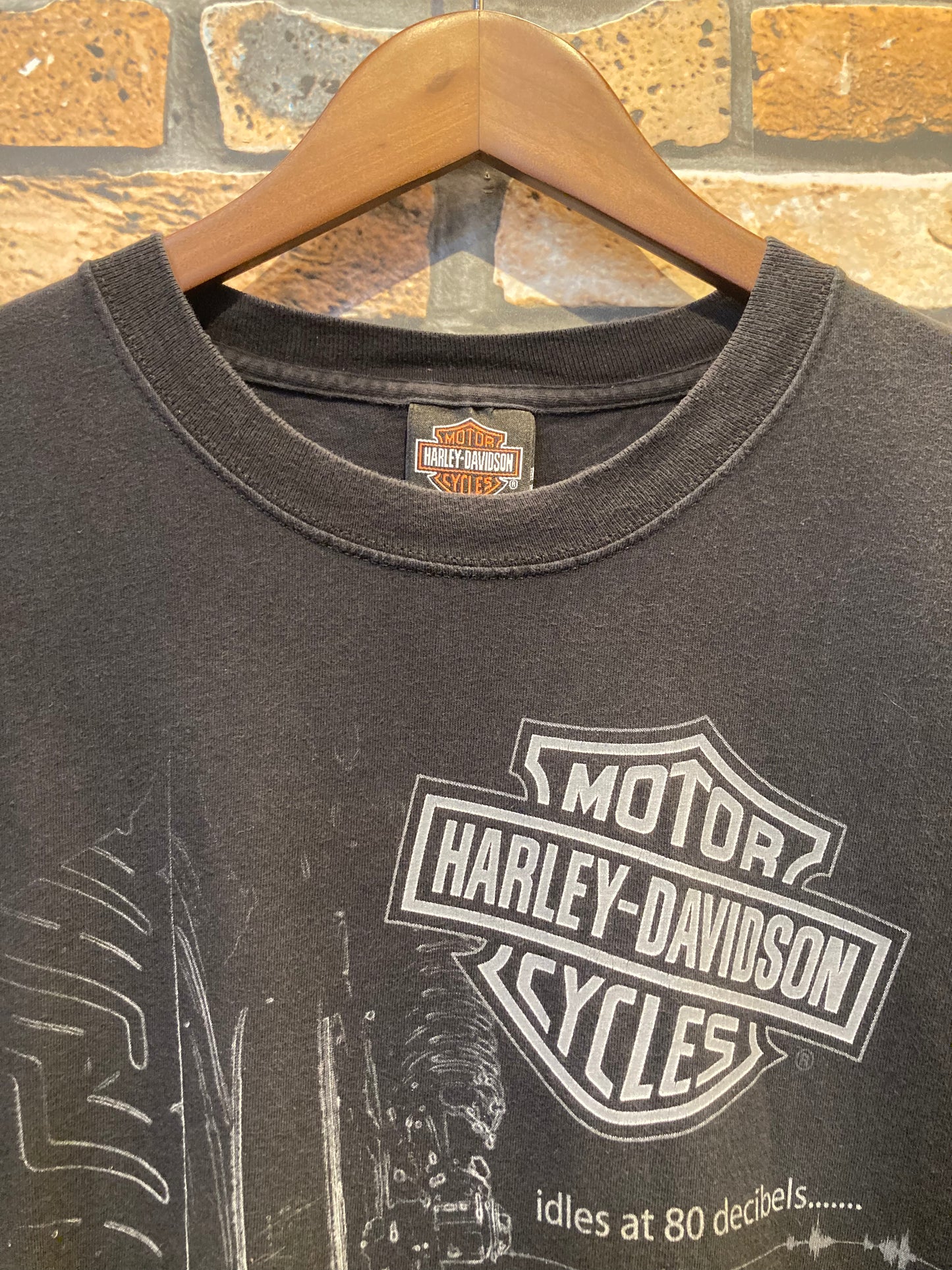 HARLEY-DAVIDSON print-T 00's~ made in USA