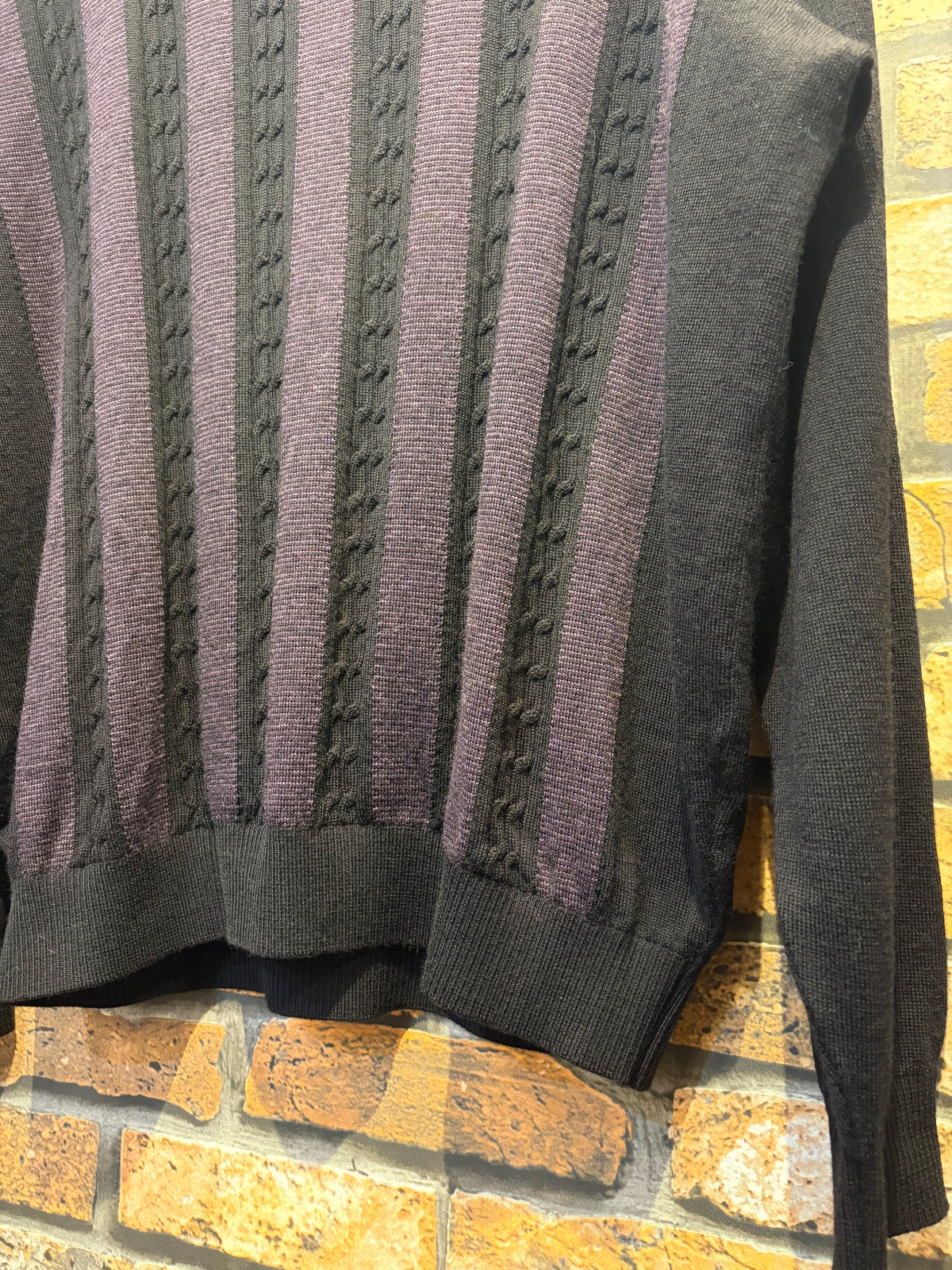 half-zip knit pullover 80's~90's made in USA