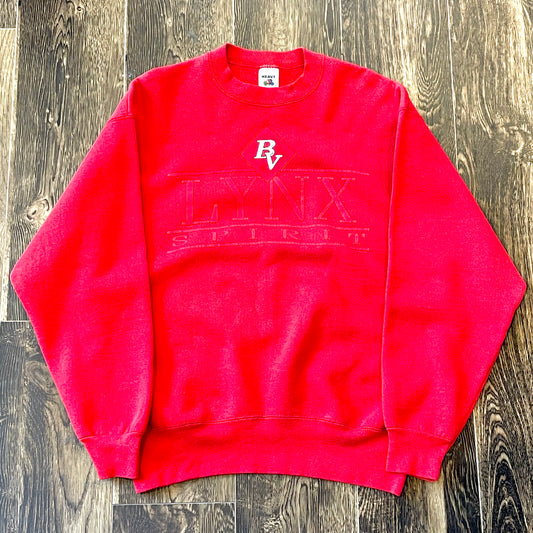 ”FRUIT OF THE LOOM” 90’s〜 design sweat shirt L表記 made in USA