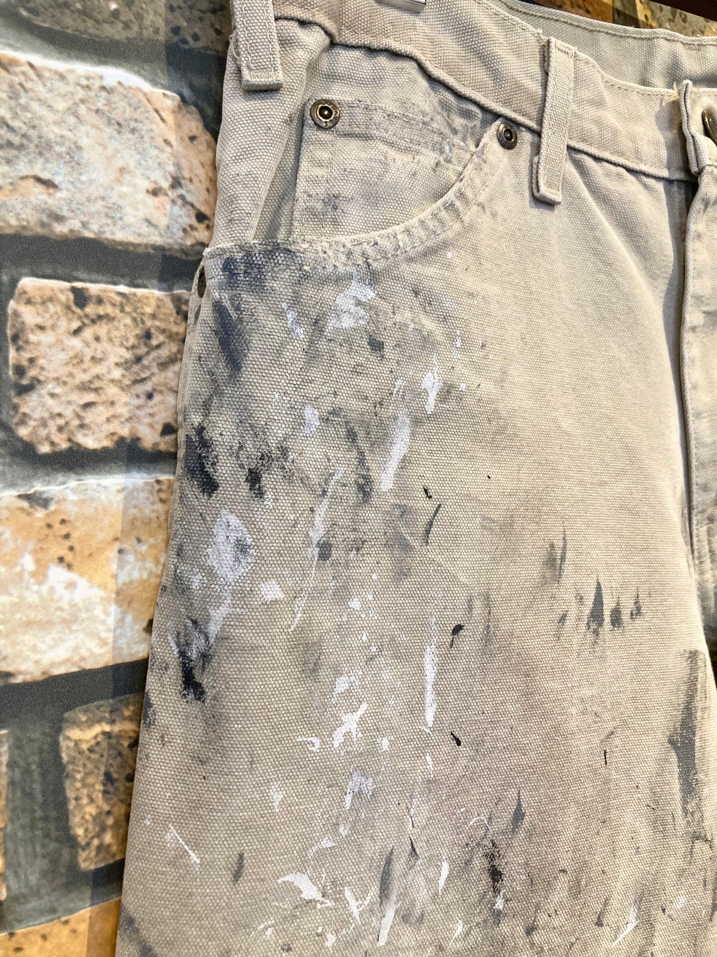 Painter pants painted & damage custom