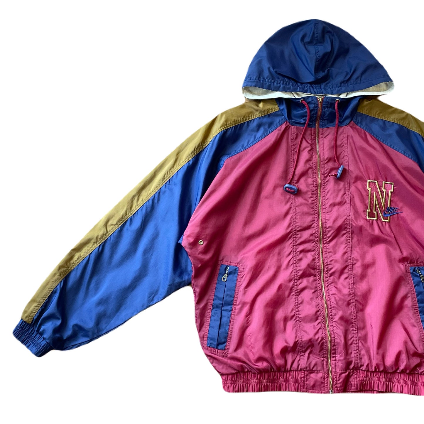 ”90’s NIKE” hooded nylon jacket　S