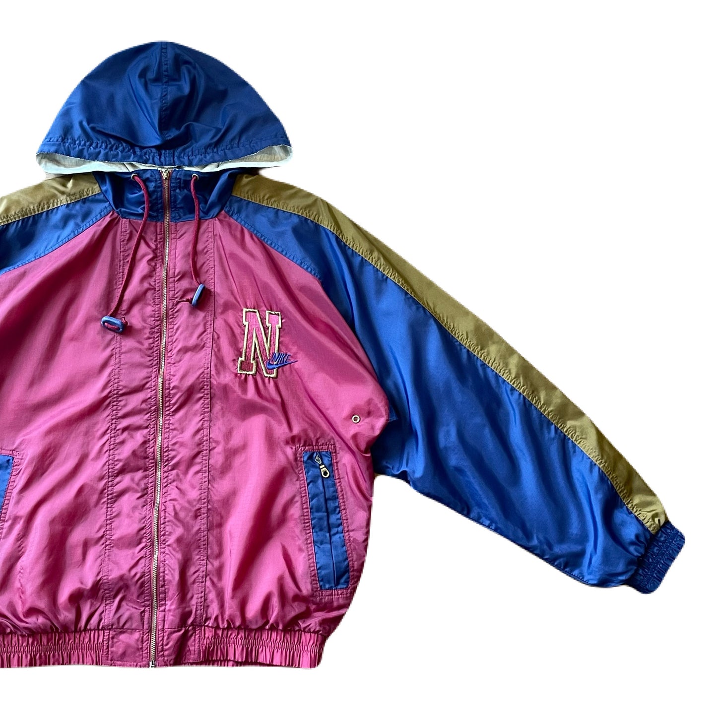”90’s NIKE” hooded nylon jacket　S