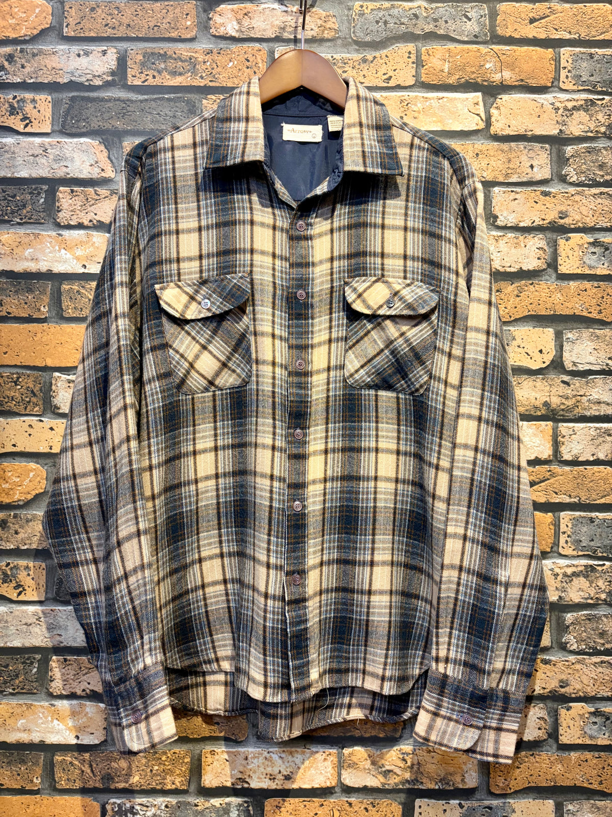 ARROW flannel shirt 70's~80's