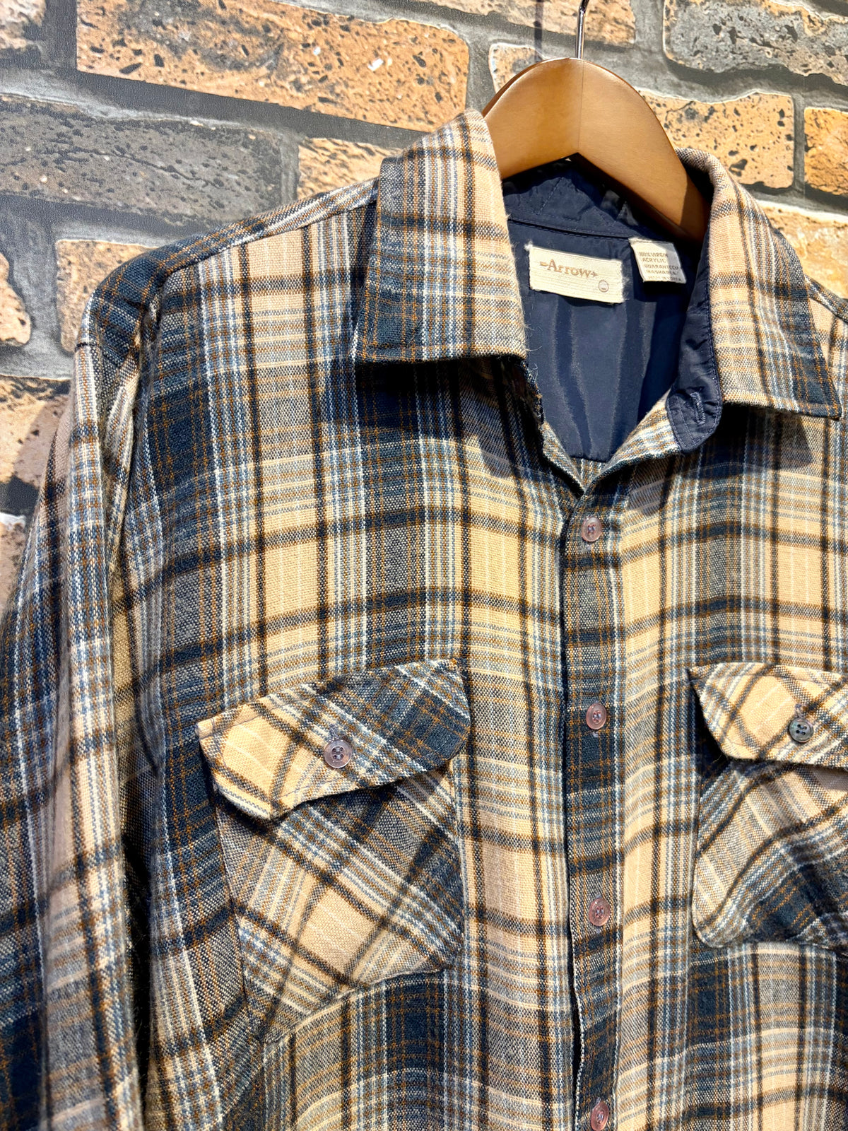 ARROW flannel shirt 70's~80's