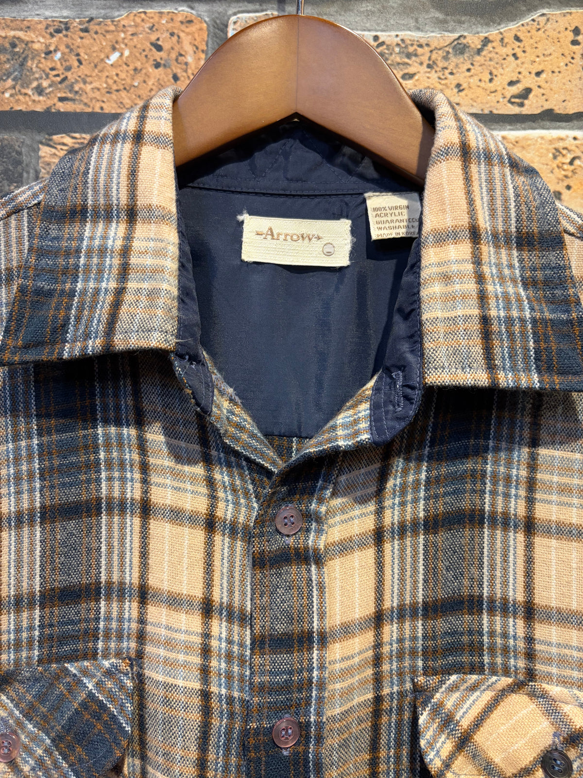 ARROW flannel shirt 70's~80's