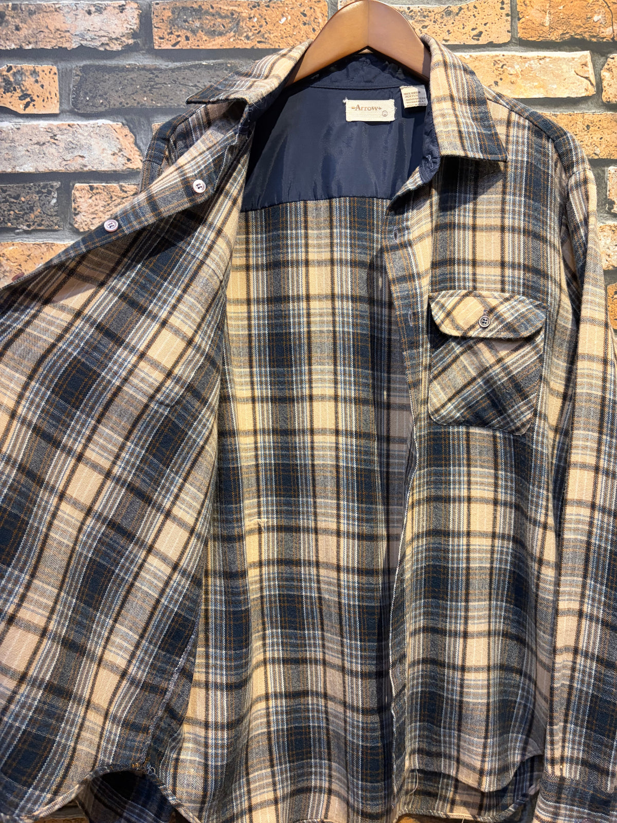 ARROW flannel shirt 70's~80's