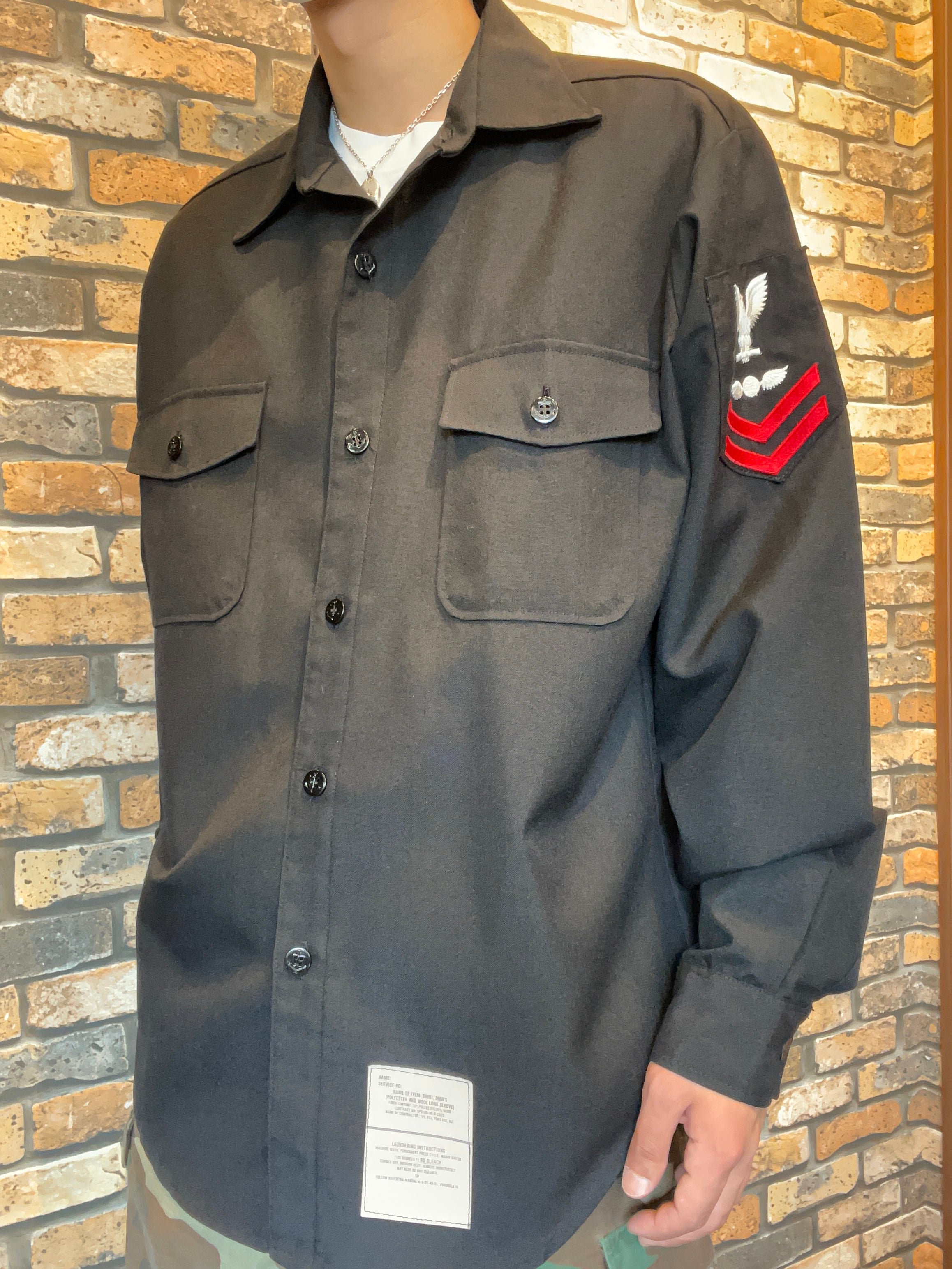 U.S.ARMY long sleeve shirt 90's~