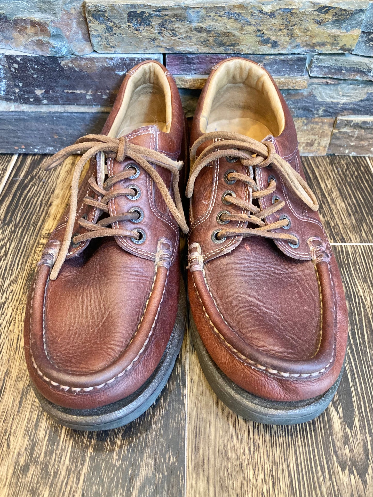 St.Michael leather moccasin shoes