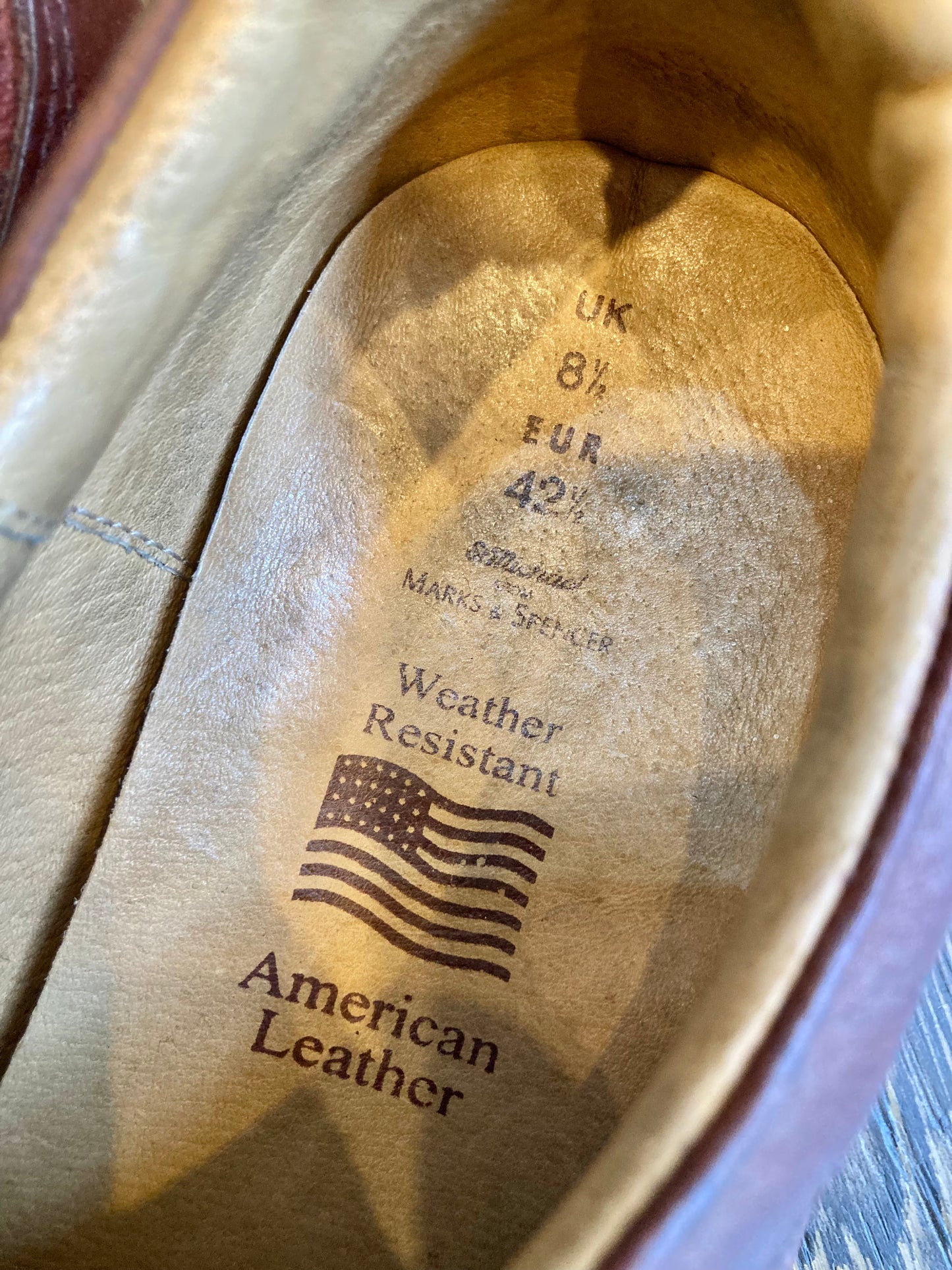 St.Michael leather moccasin shoes