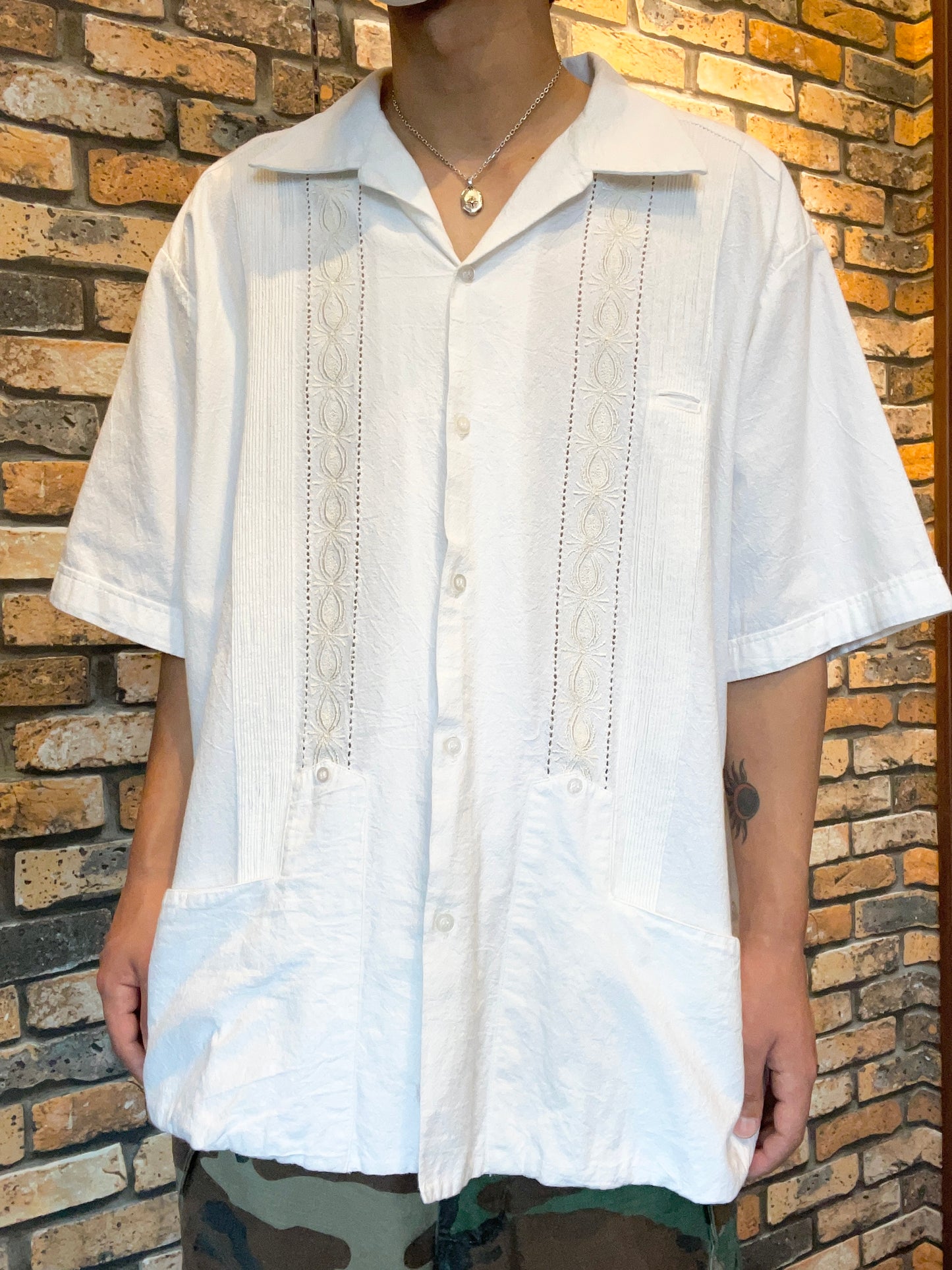 Guayabera shirt 80's~