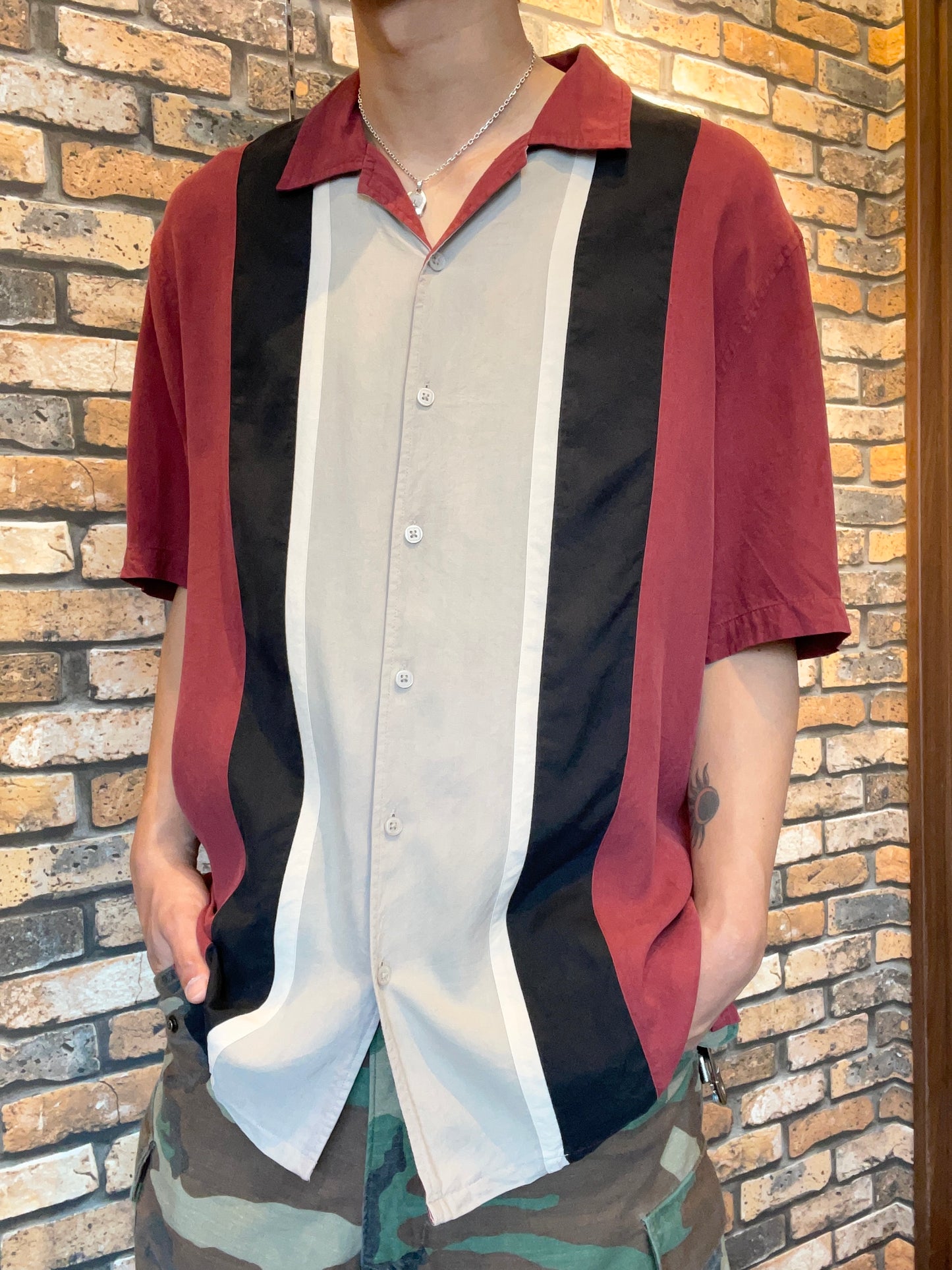 A[X]IST silk shirt "red"