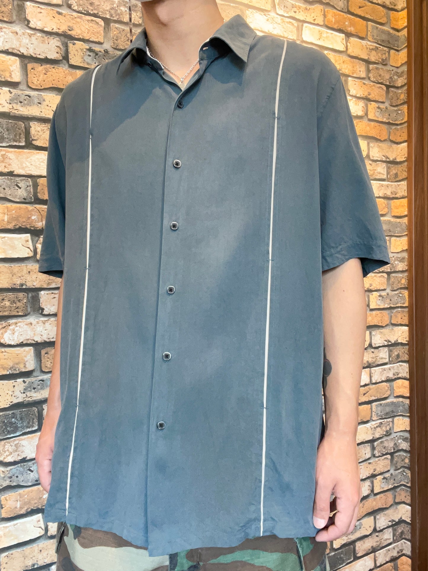 A[X]IST silk shirt "green"