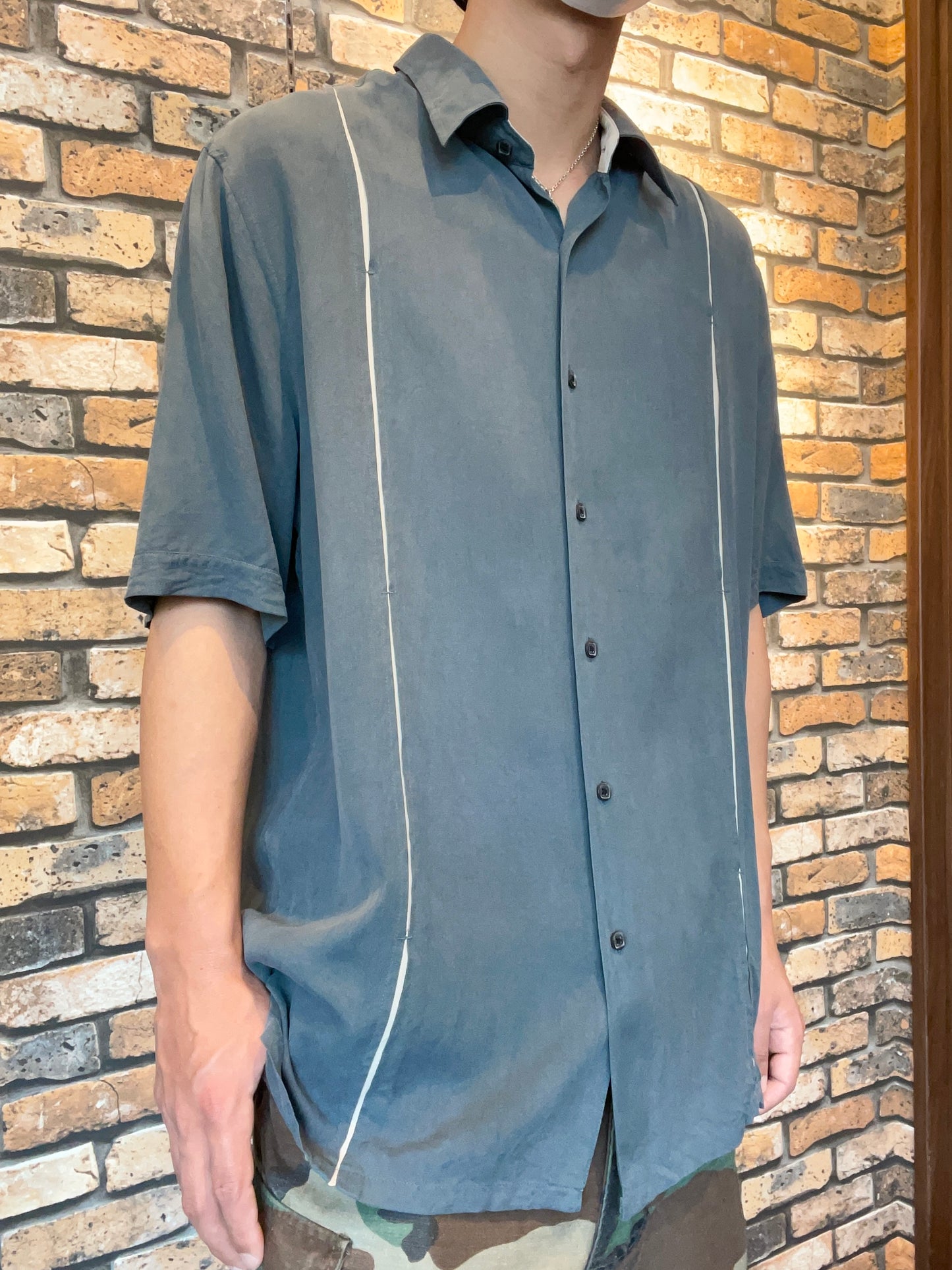 A[X]IST silk shirt "green"