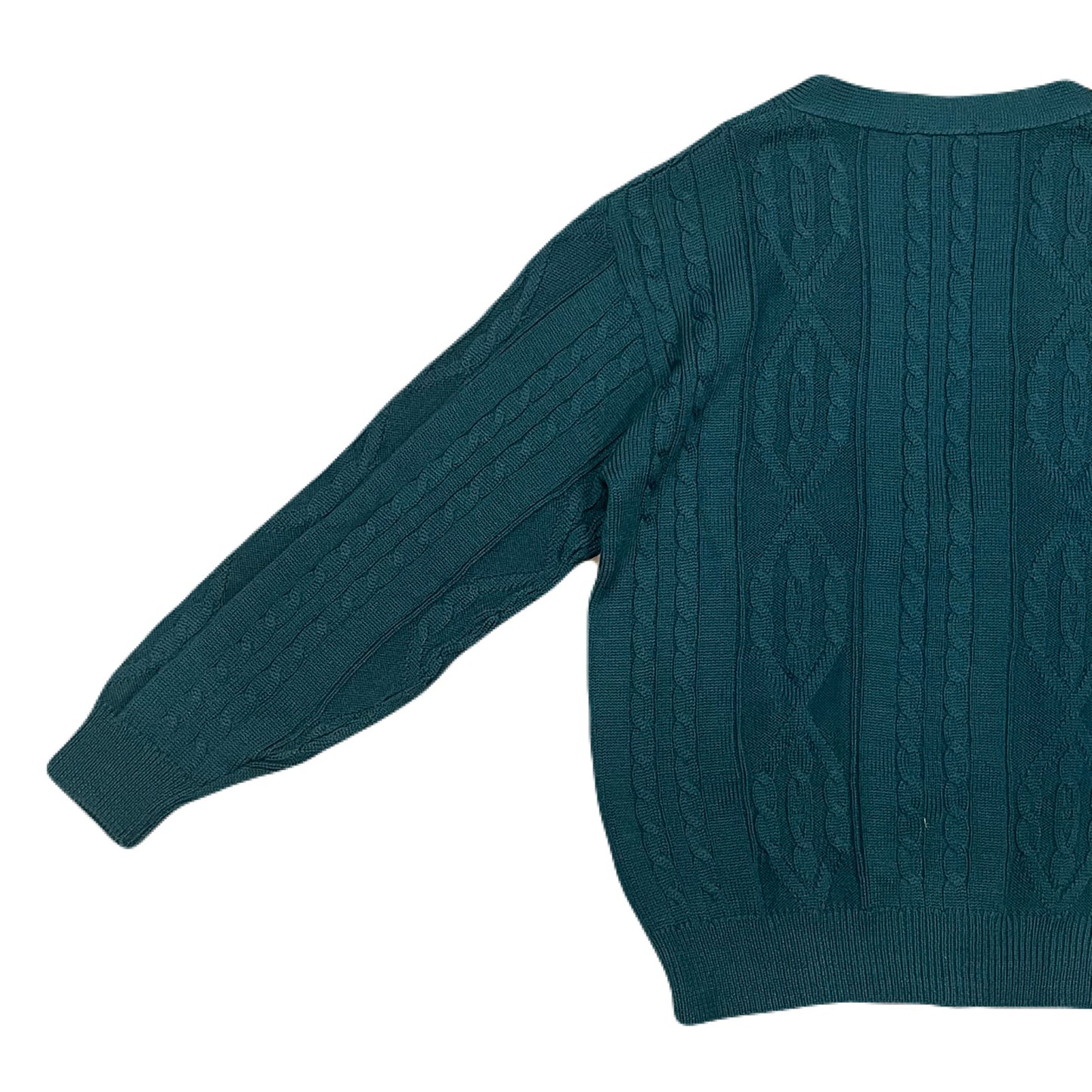 ”WEEKEND SWINGER” cable knit cardigan　L