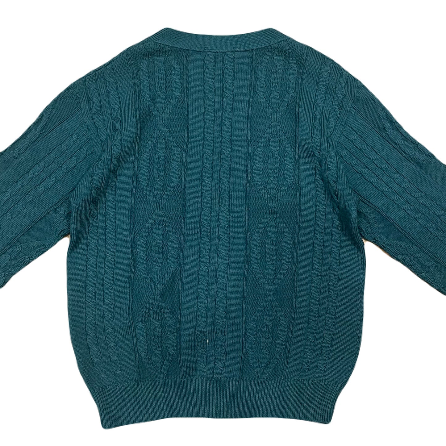 ”WEEKEND SWINGER” cable knit cardigan　L