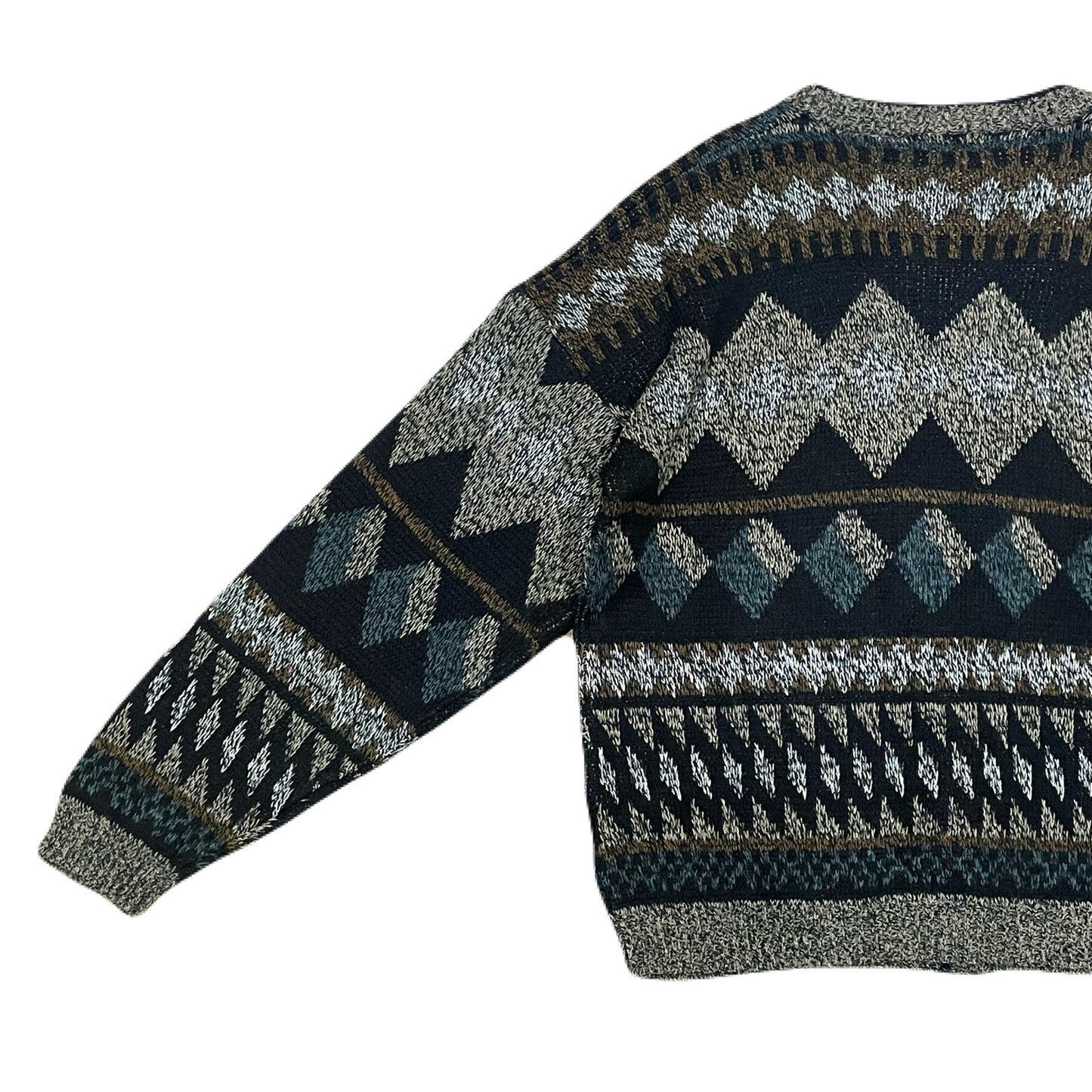 "CITY STREETS” All−over pattern cardigan　L