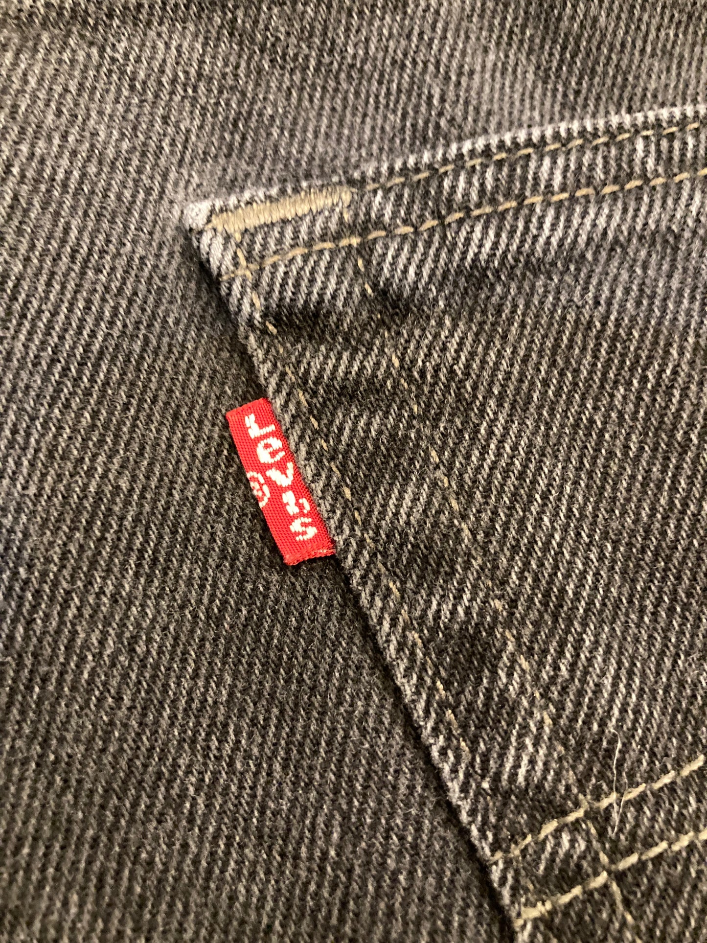 Levi's 550 black denim W35×L30