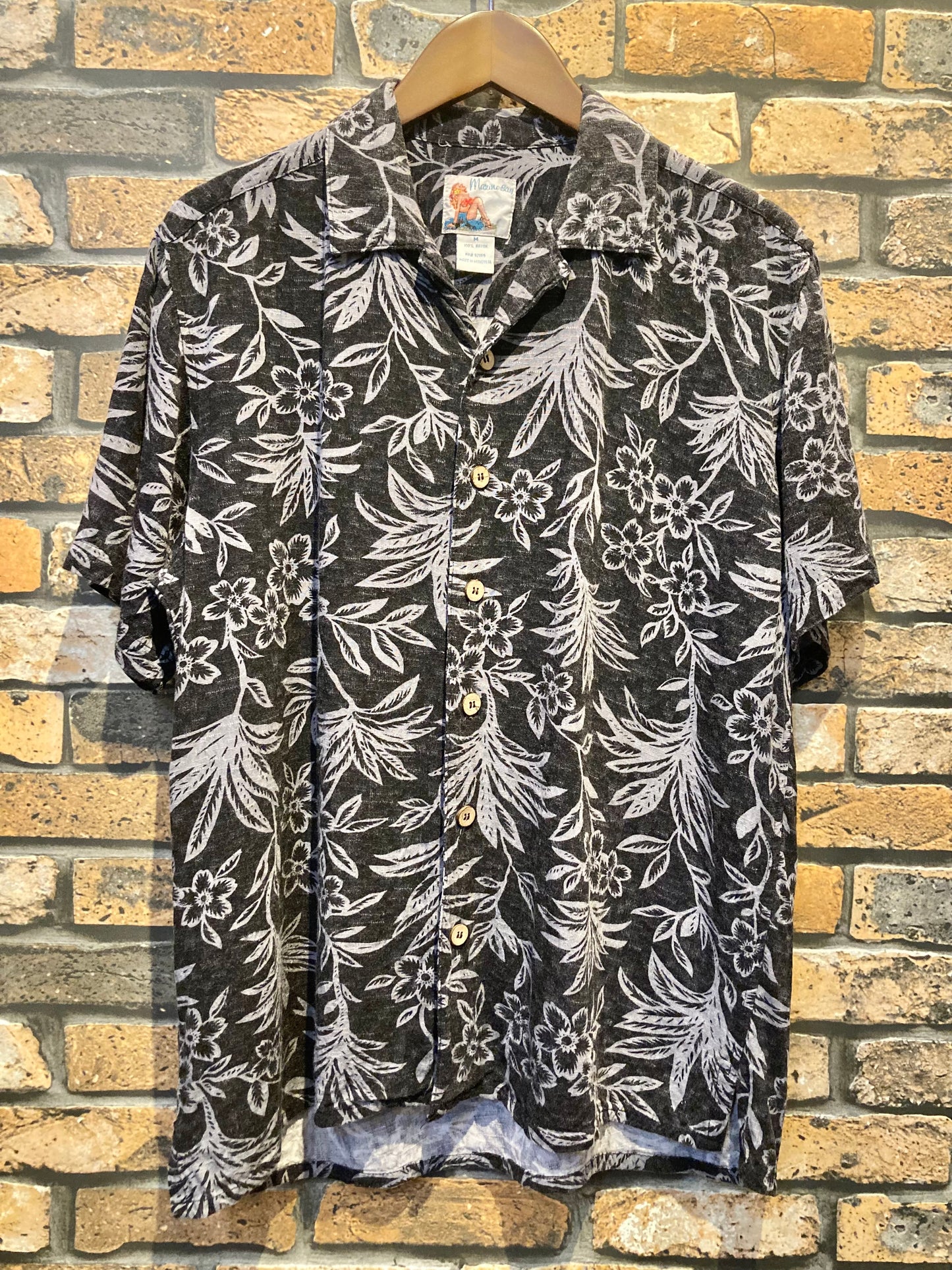 rayon aloha shirt 90's~00's