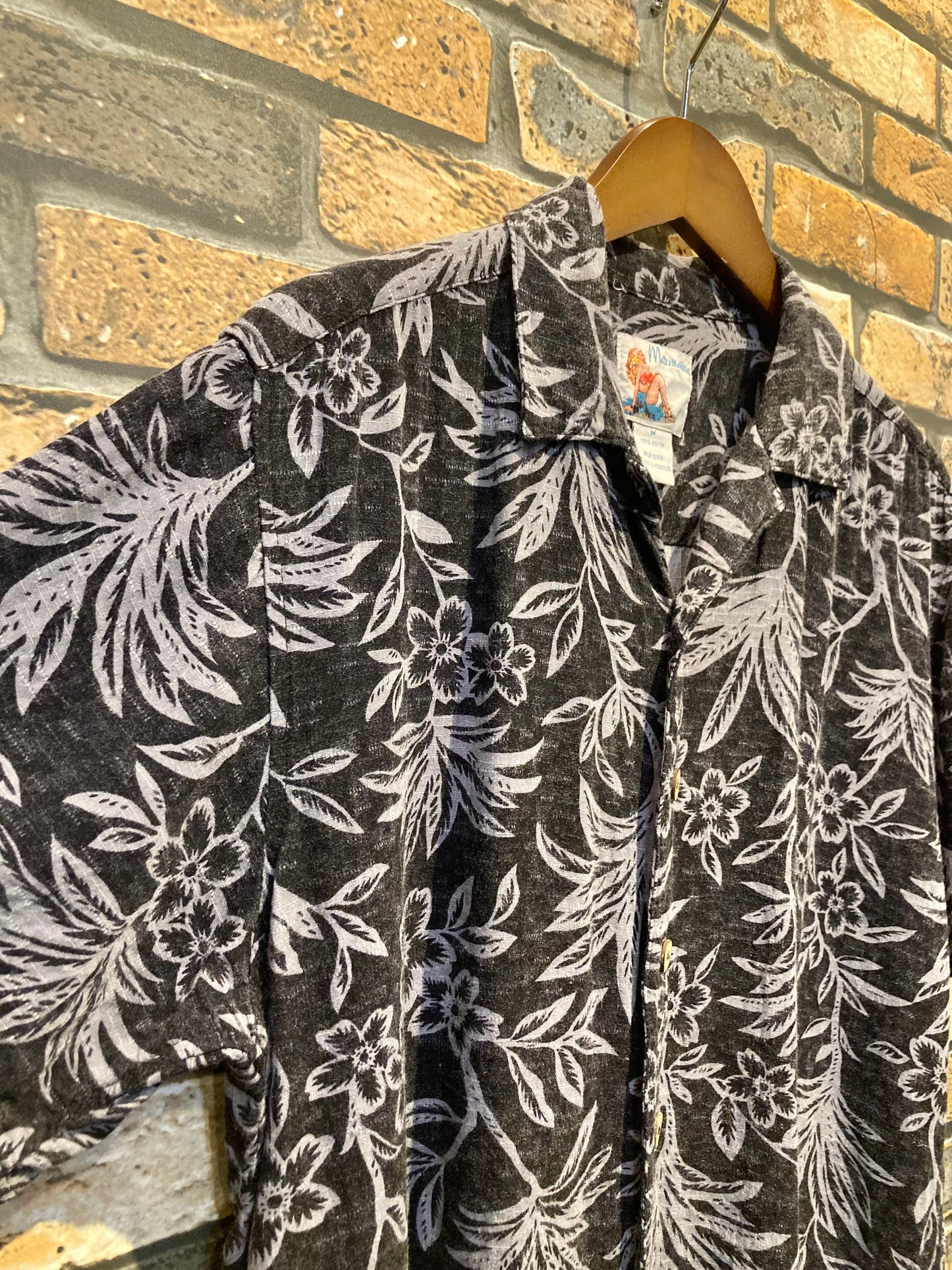 rayon aloha shirt 90's~00's