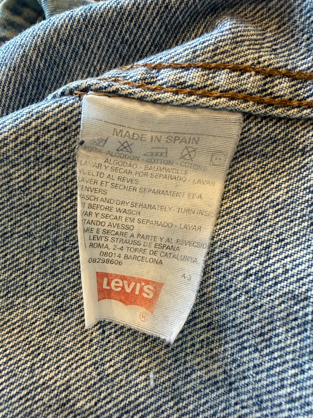 Levi's 70502 denim jacket 90's~