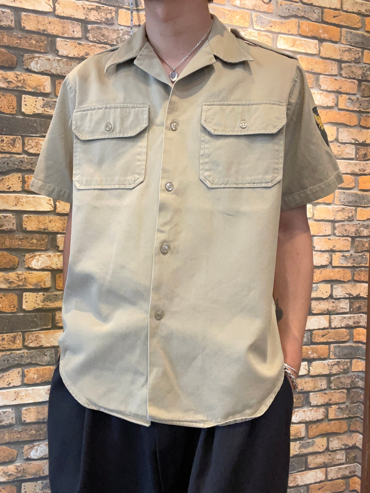U.S.ARMY short sleeve shirt 60's~