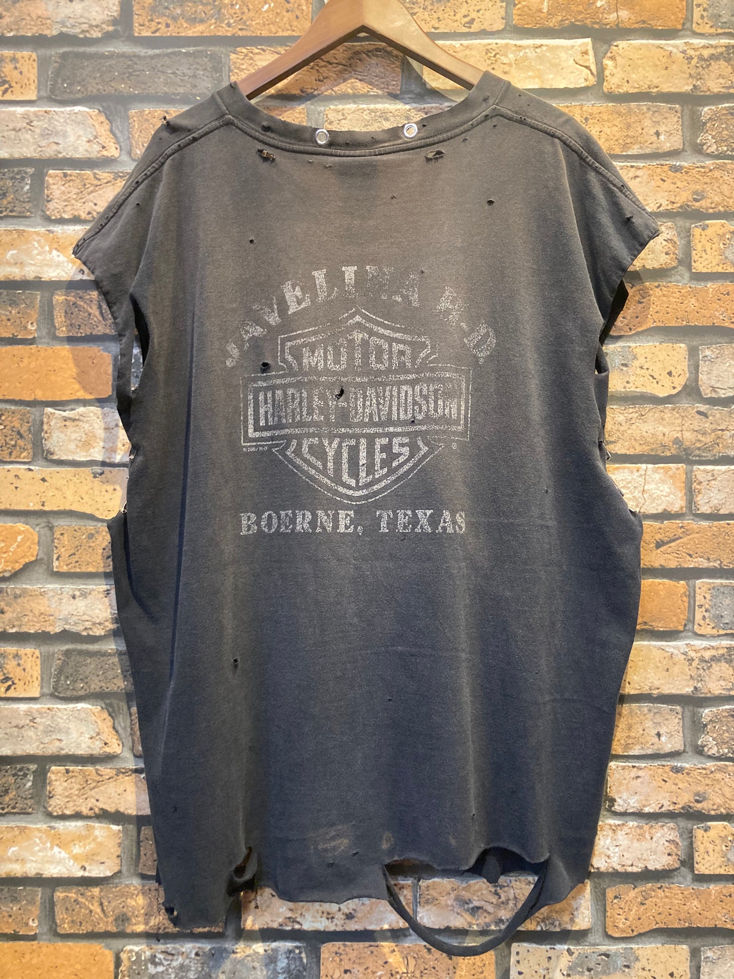 HARLEY-DAVIDSON remake T-shirt 00's~