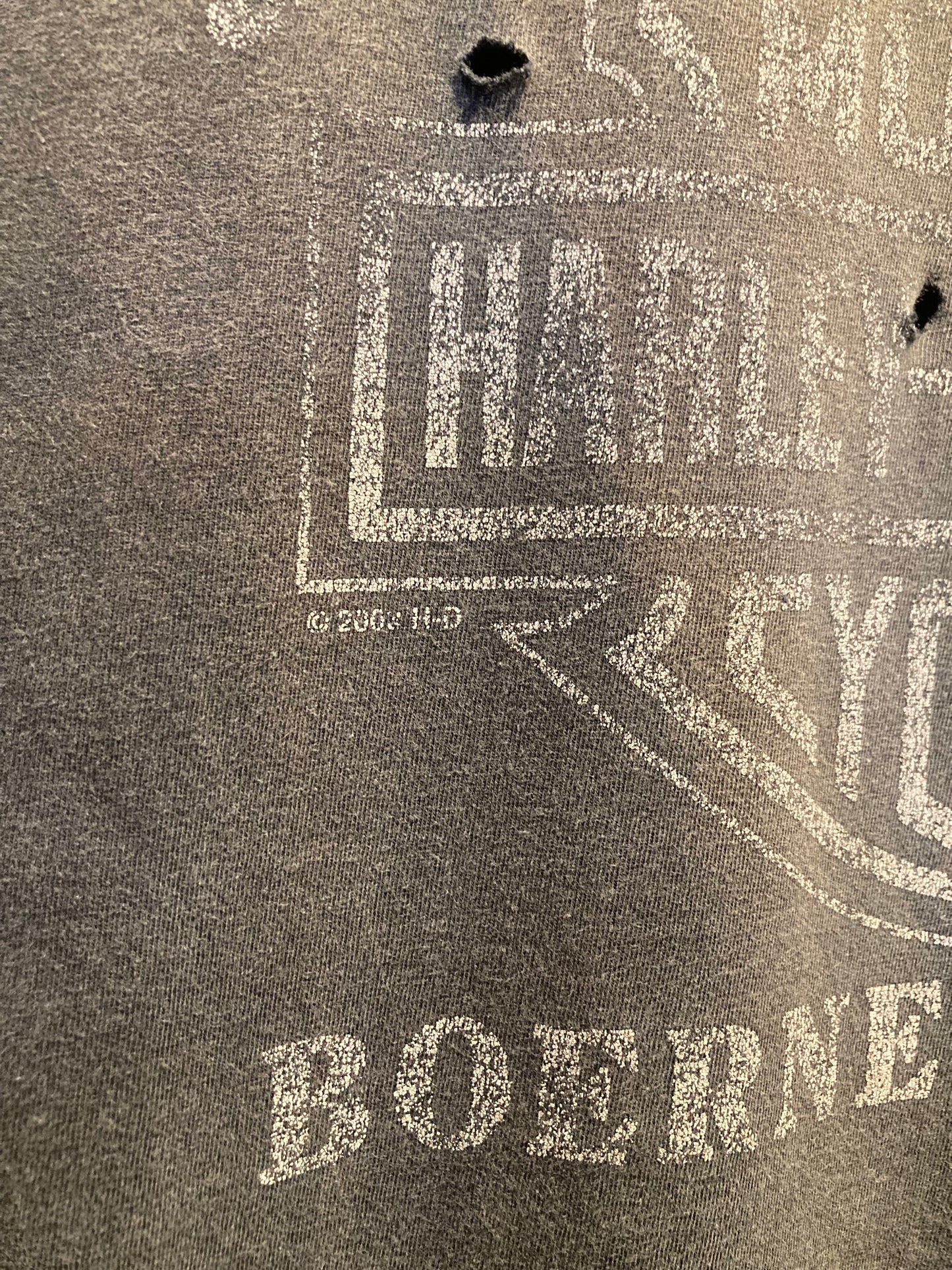 HARLEY-DAVIDSON remake T-shirt 00's~