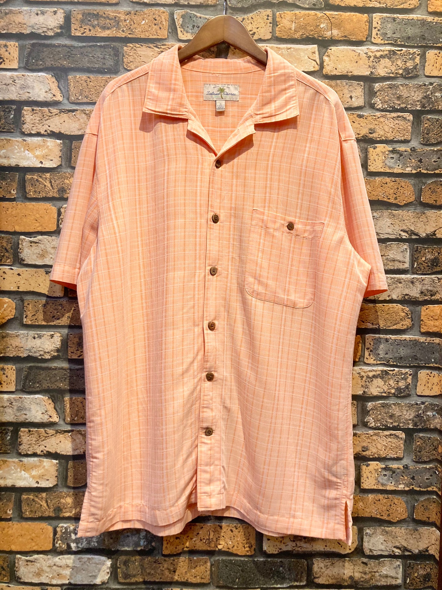 Island Shores rayon shirt 00's~