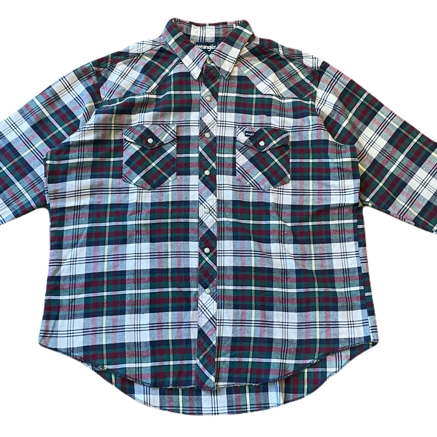 ”Wrangler" 80's〜90’s western check shirt　XL