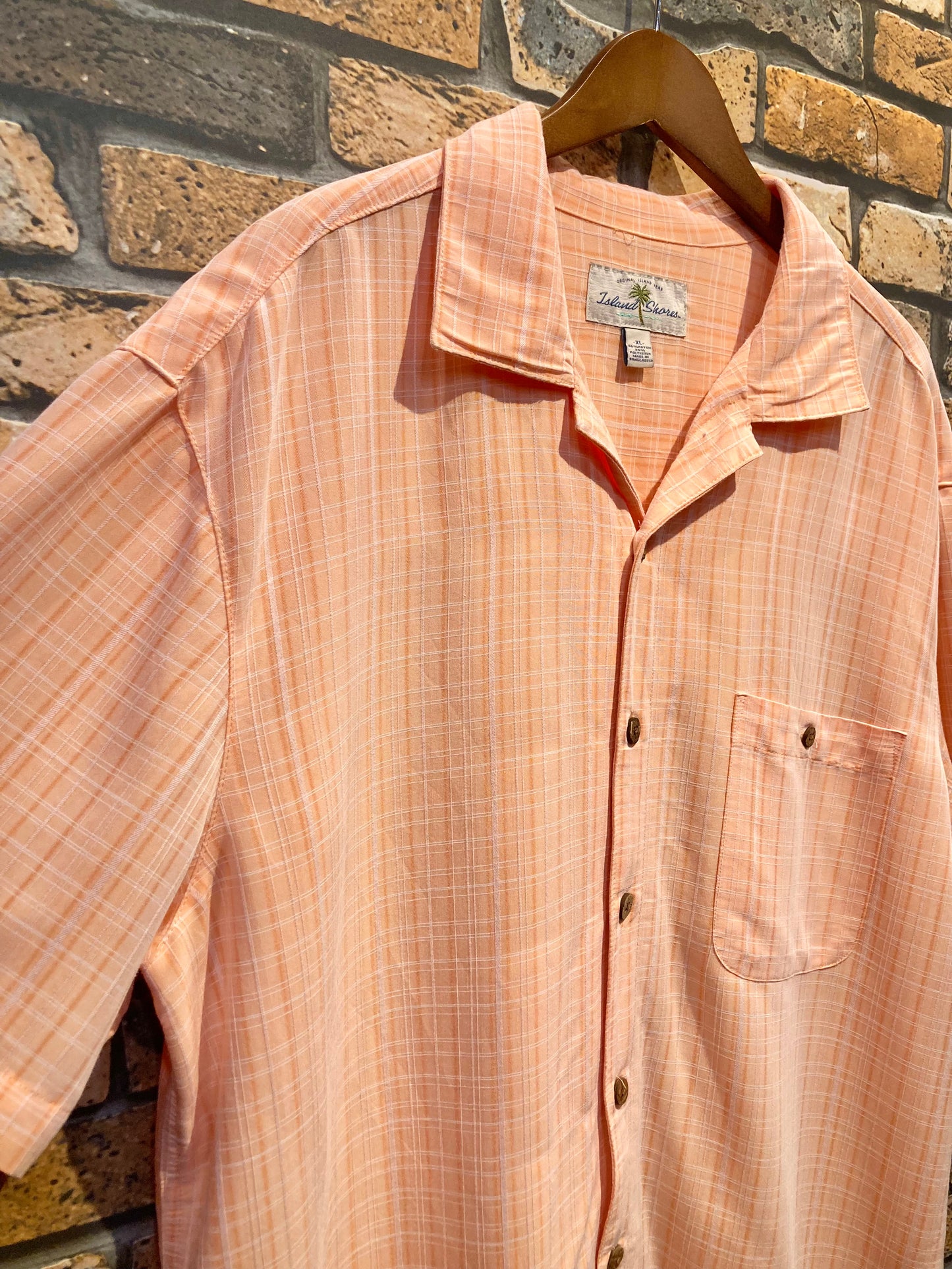 Island Shores rayon shirt 00's~