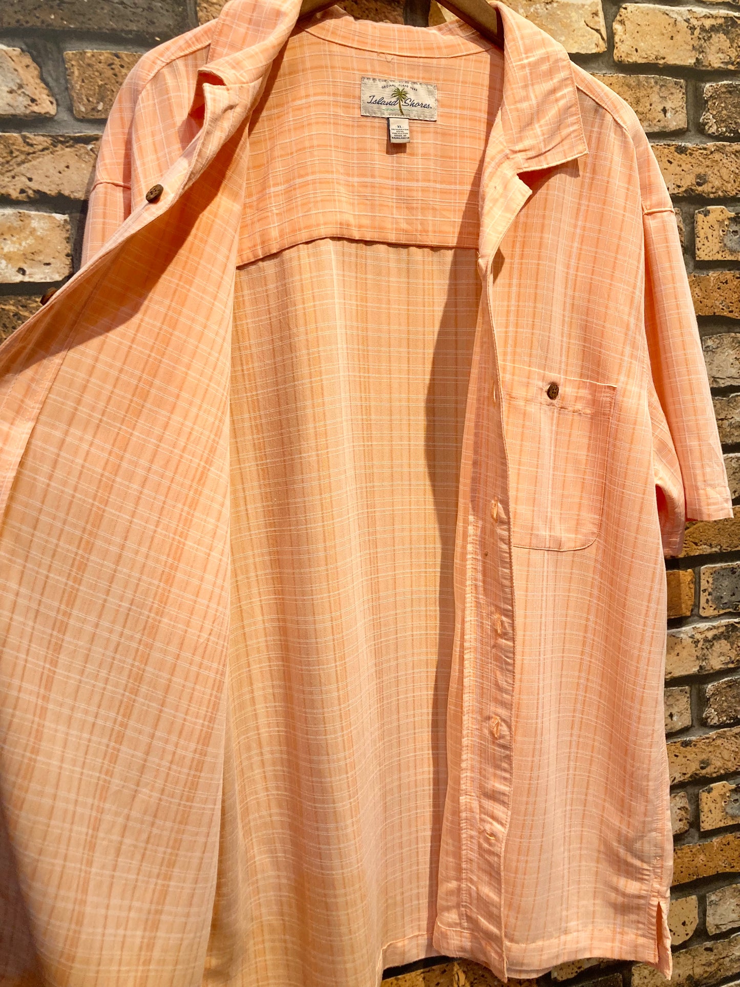 Island Shores rayon shirt 00's~