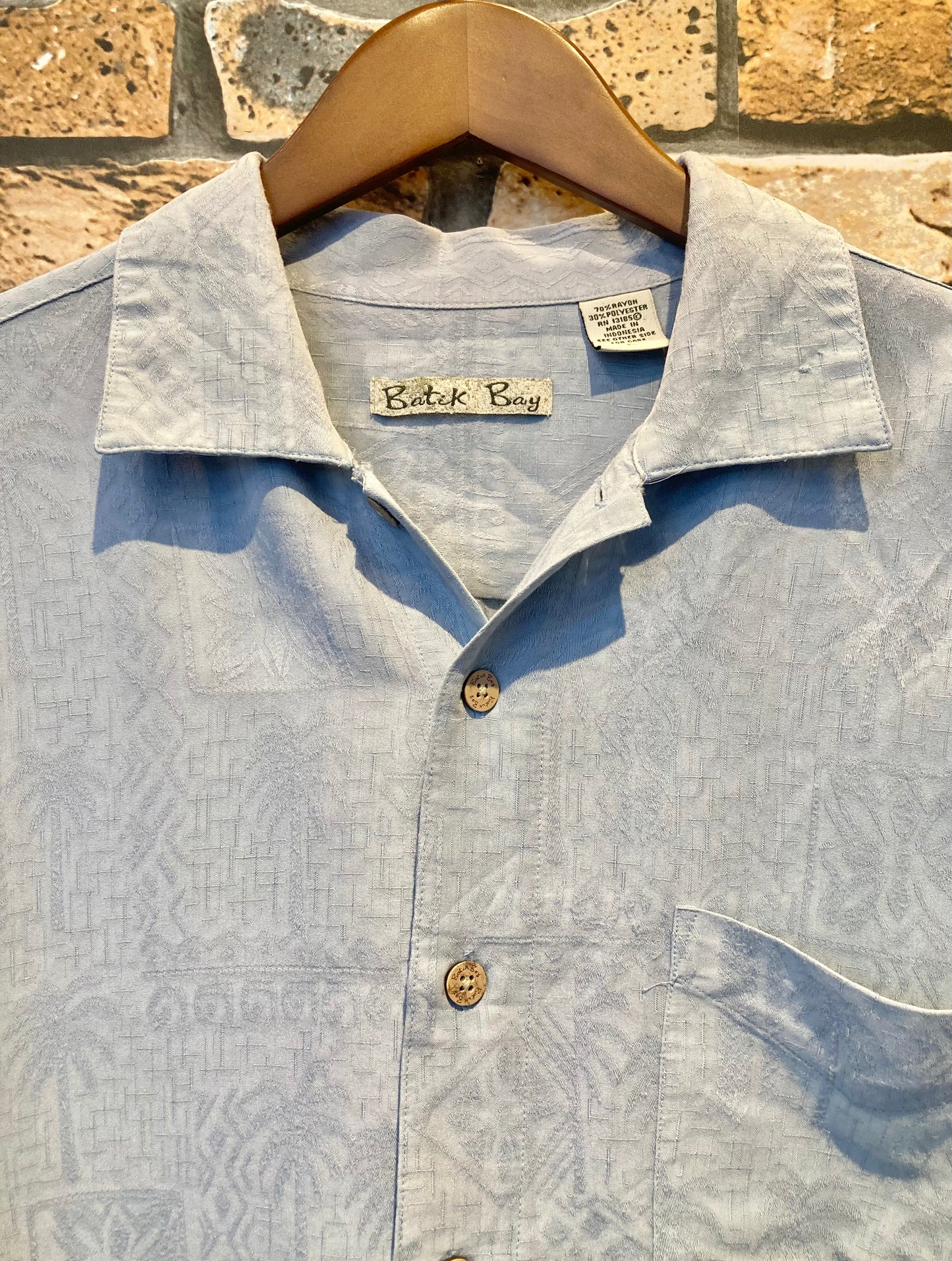 Batik Bay patterned Aloha shirt 90's~00's