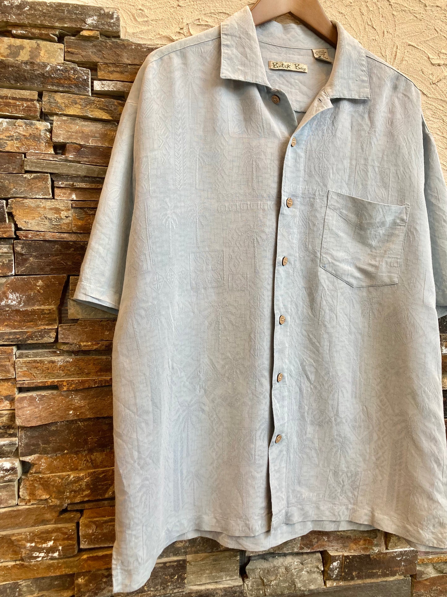 Batik Bay patterned Aloha shirt 90's~00's