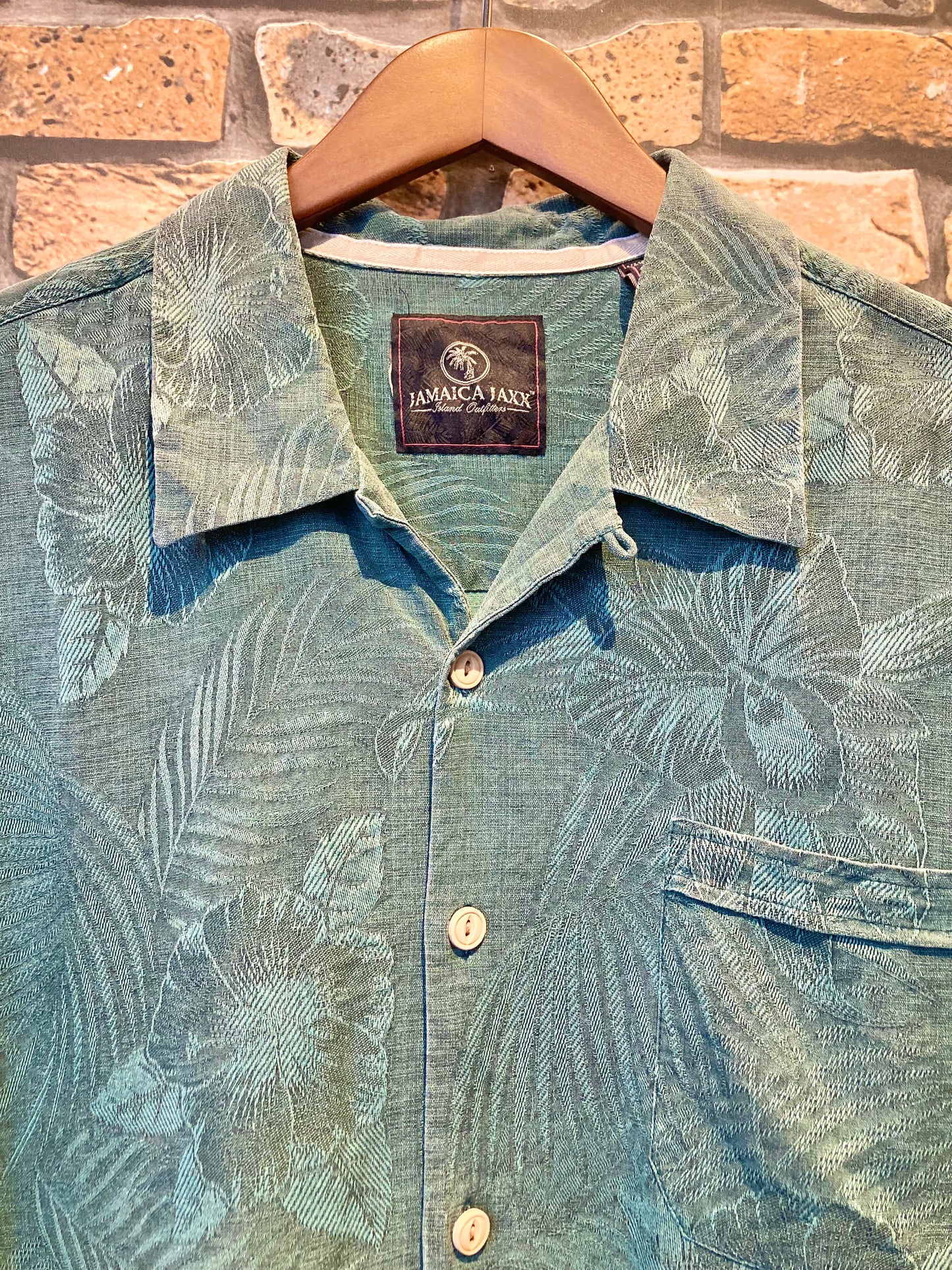 JAMAICA JAXX silk Aloha shirt 90's~00's