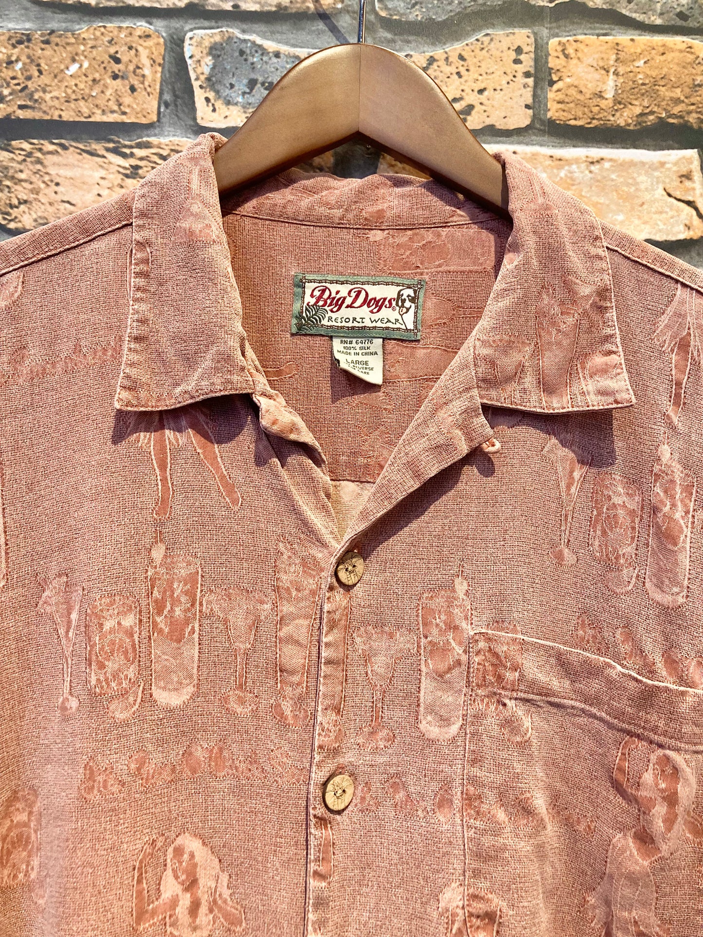 Big Dogs silk Aloha shirt 90's~00's