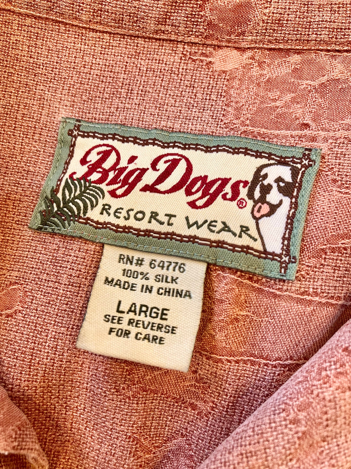 Big Dogs silk Aloha shirt 90's~00's