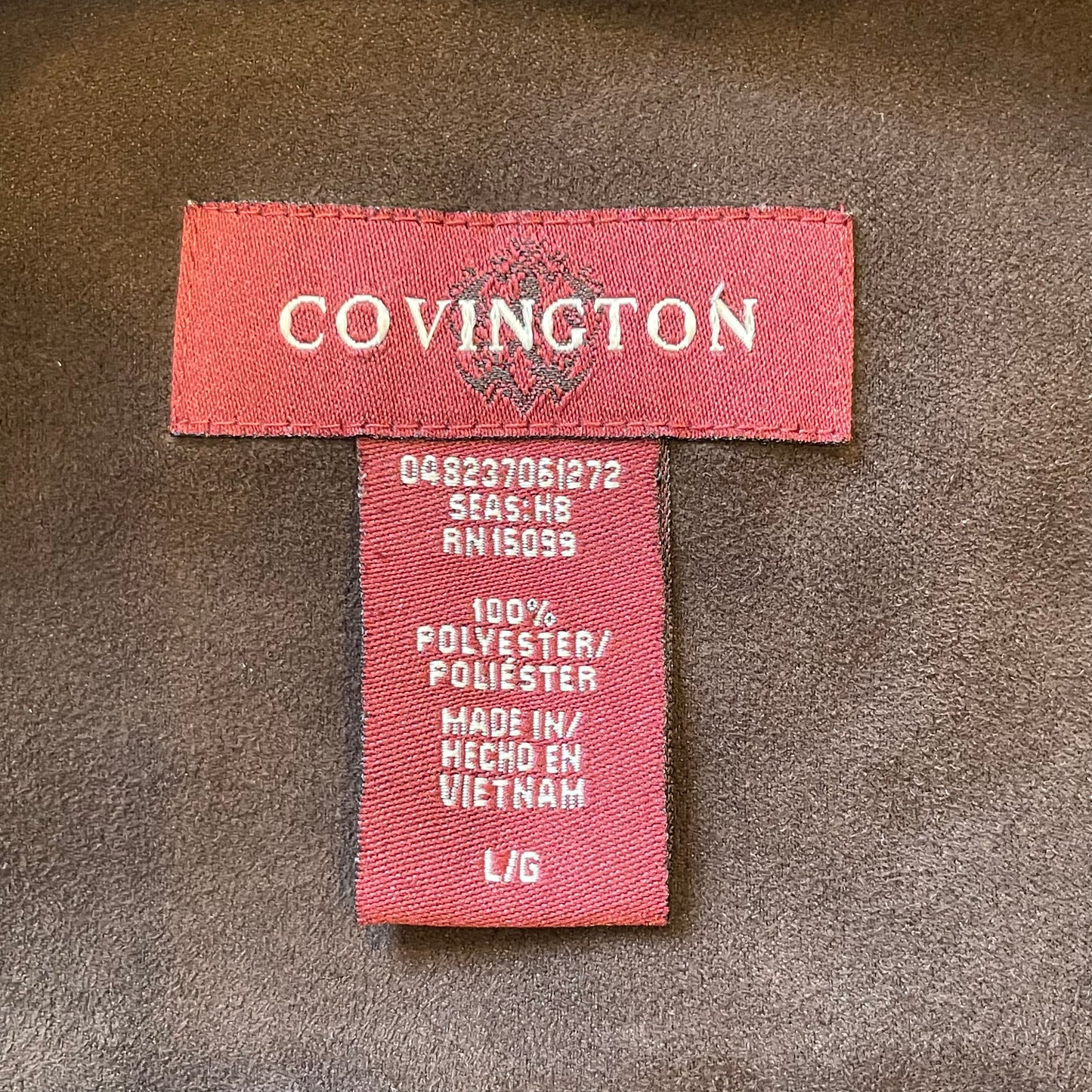 "COVINGTON" fake suède shirt　L