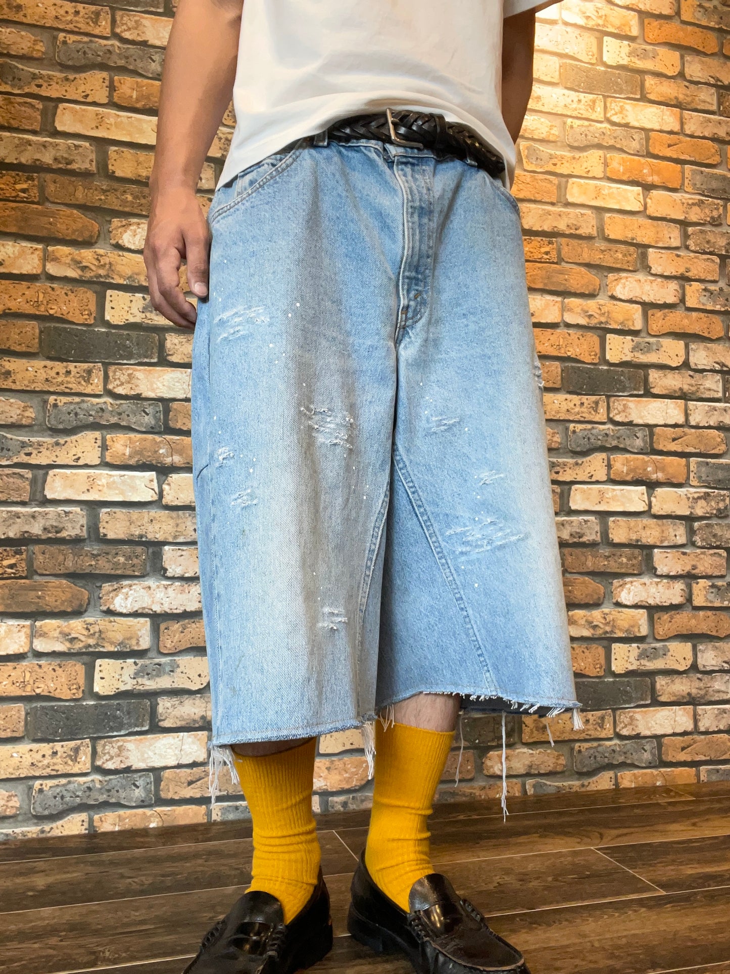 Denim damage, painted & shorts custom W36inch