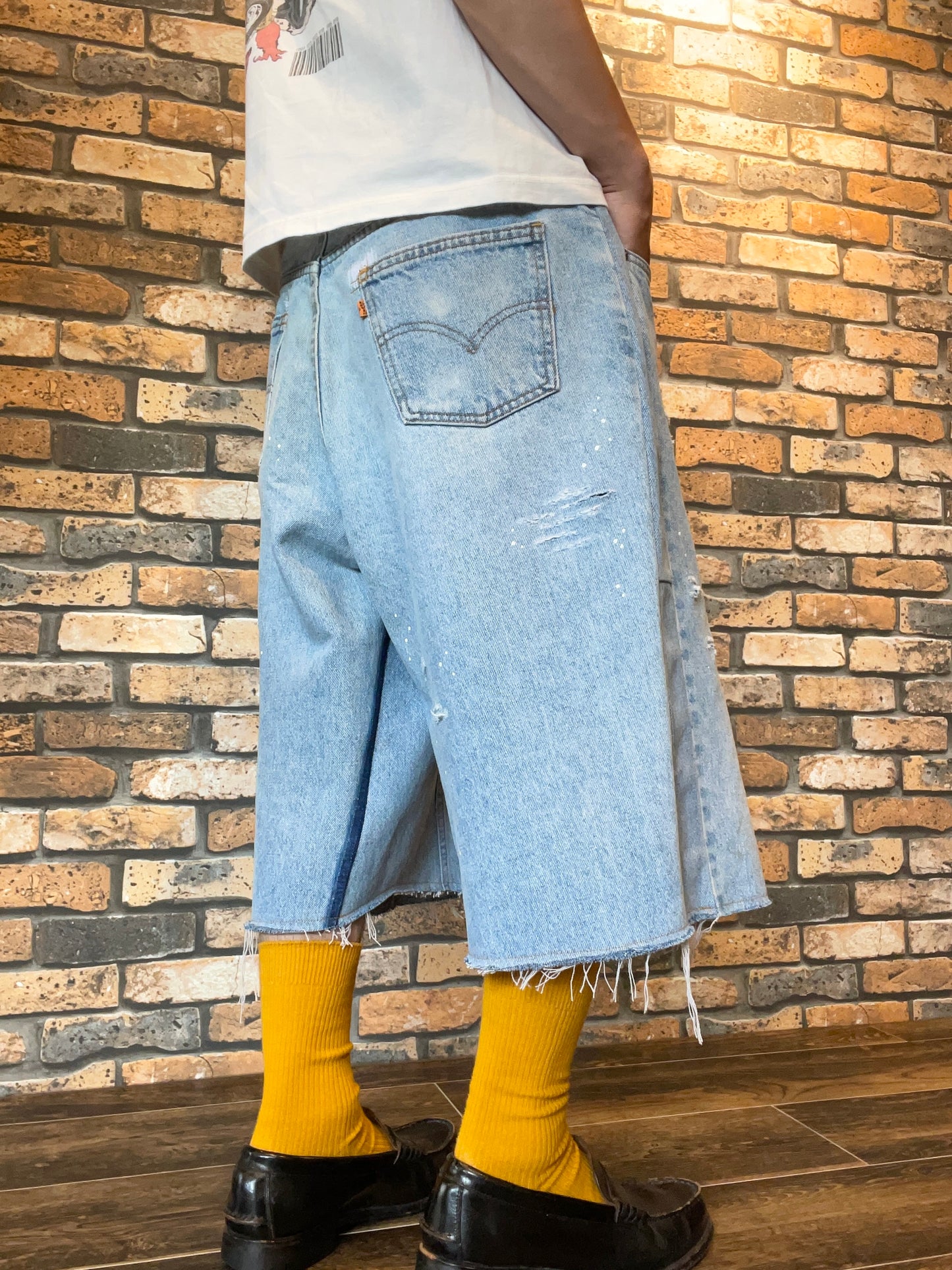 Denim damage, painted & shorts custom W36inch