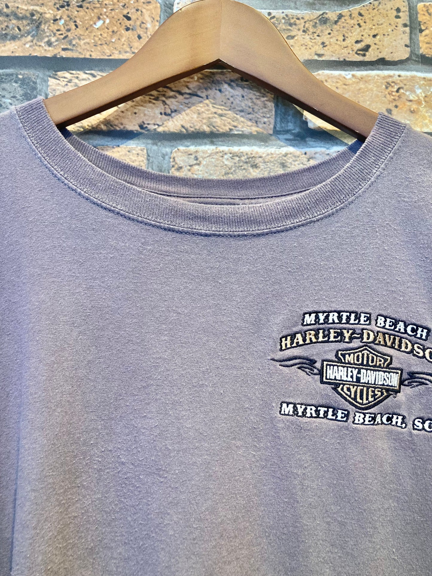 HARLEY-DAVIDSON embroidery T-shirt