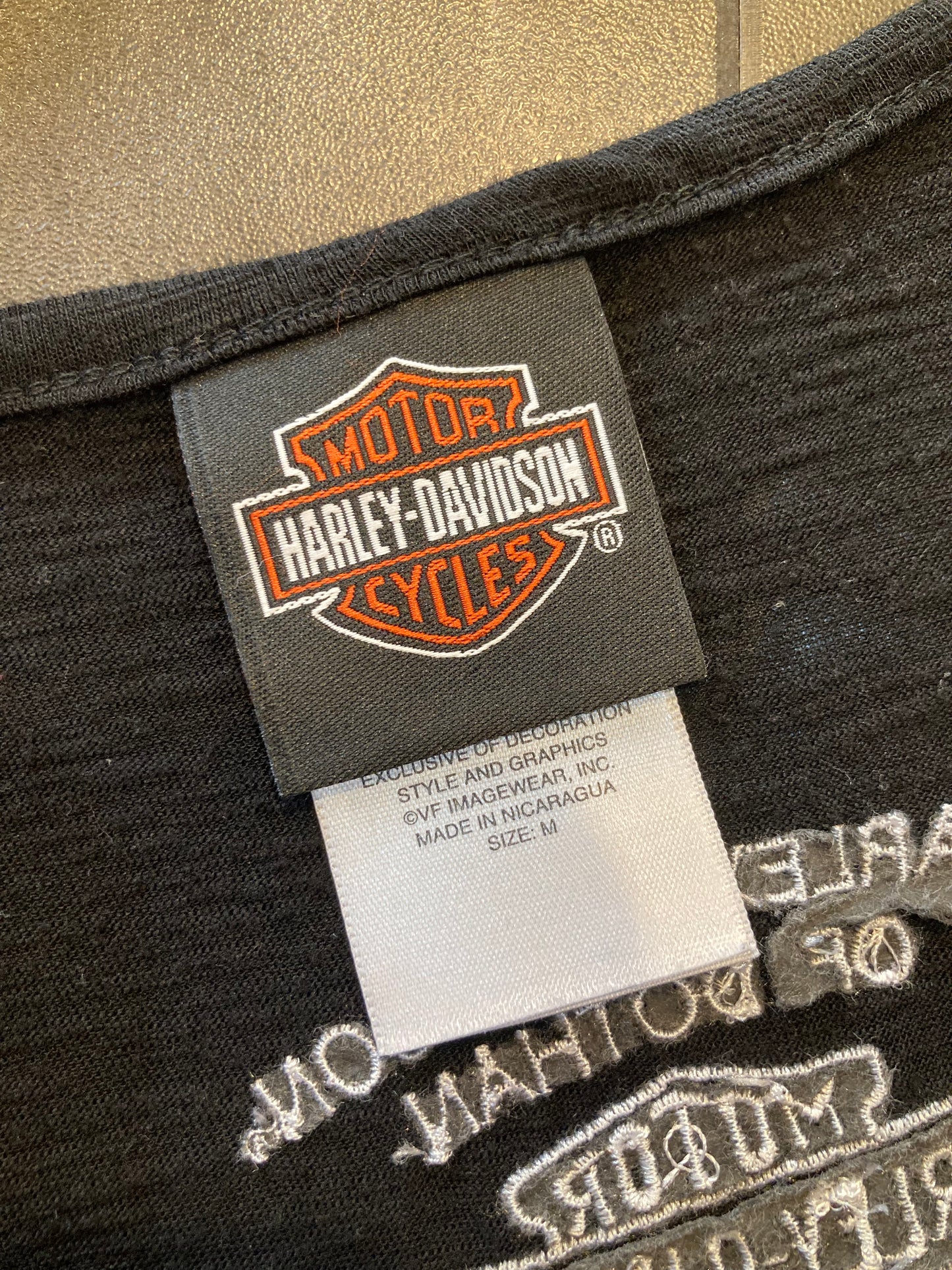 HARLEY-DAVIDSON embroidery&print-T
