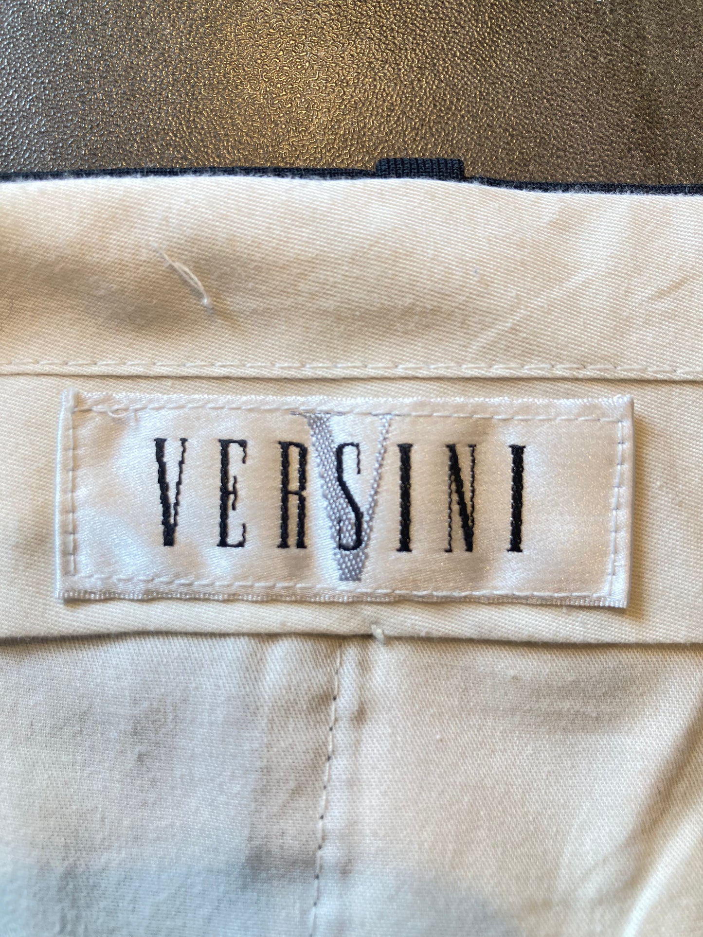 VERSINI 2tuck wool slacks 90's~