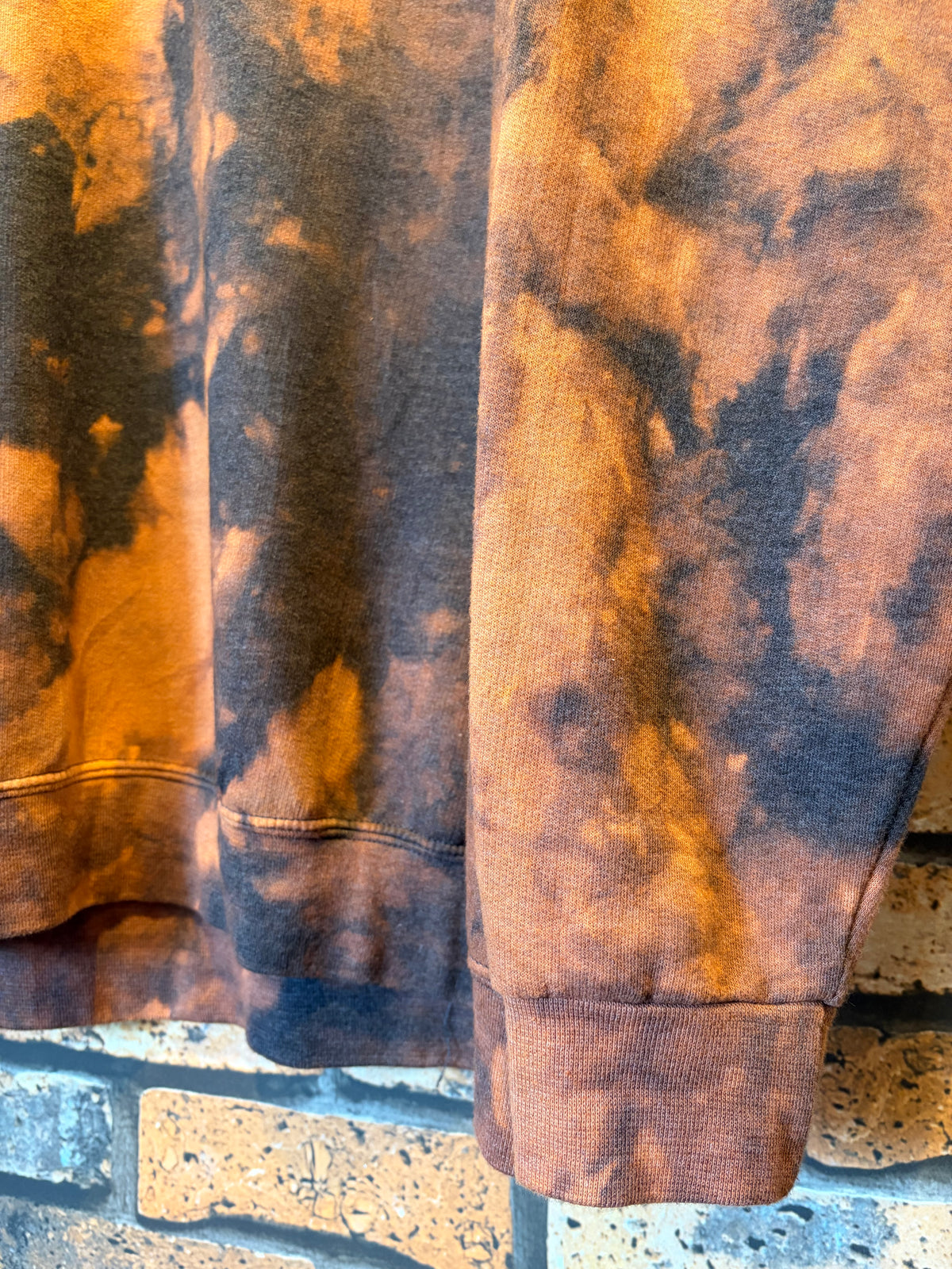 FRUIT OF THE LOOM sweat shirt bleach remake